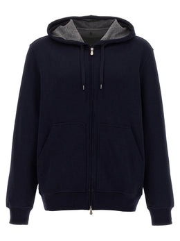 Brunello Cucinelli Blauer Baumwoll-Sweatshirt