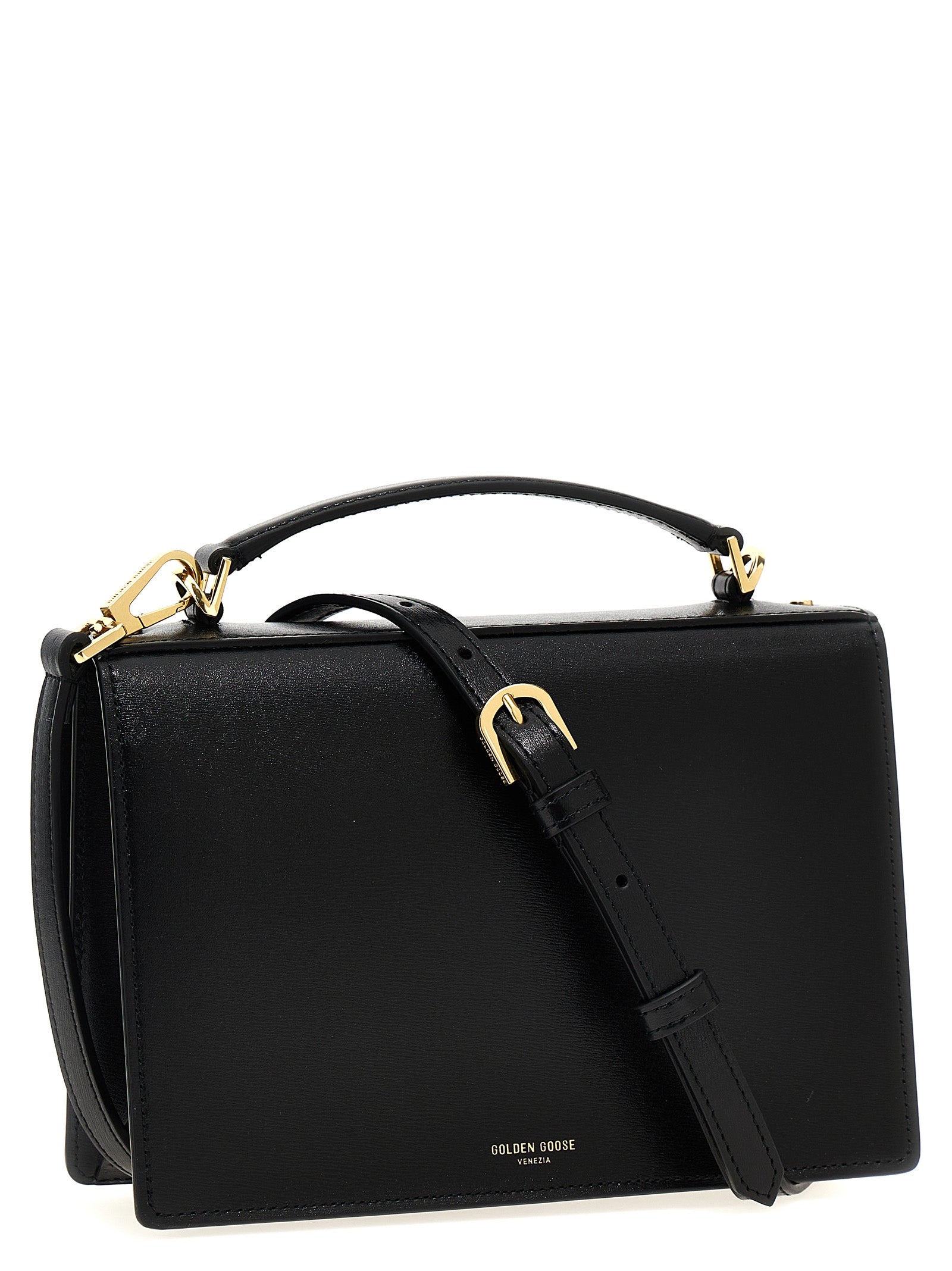 Golden Goose Schwarze Kalbsleder-Handtasche