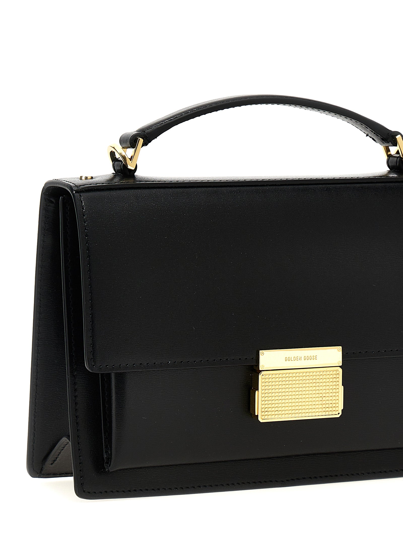 Golden Goose Schwarze Kalbsleder-Handtasche
