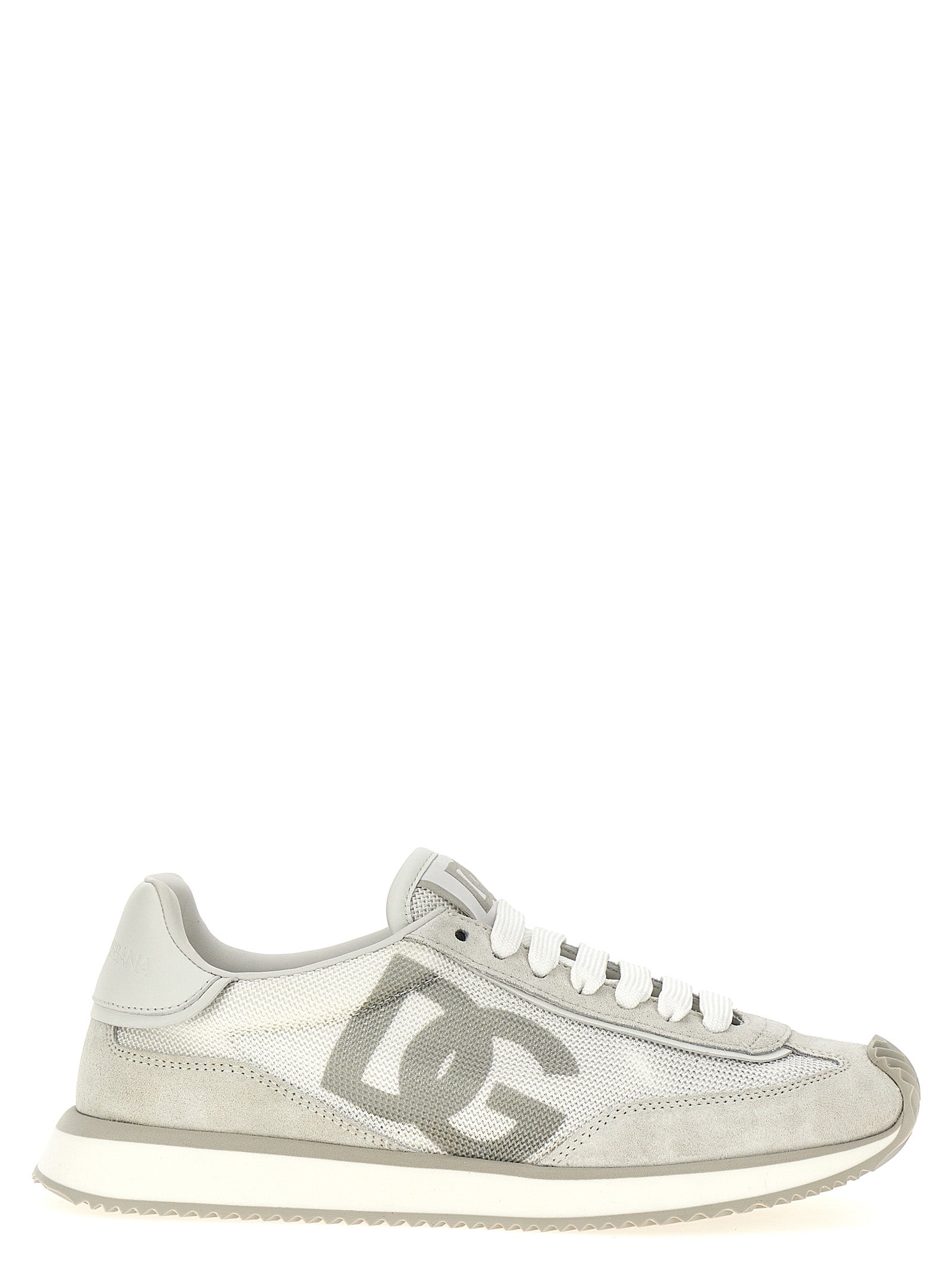 Dolce & Gabbana Weiße Kalbsleder-Sneaker im Athletic-Look