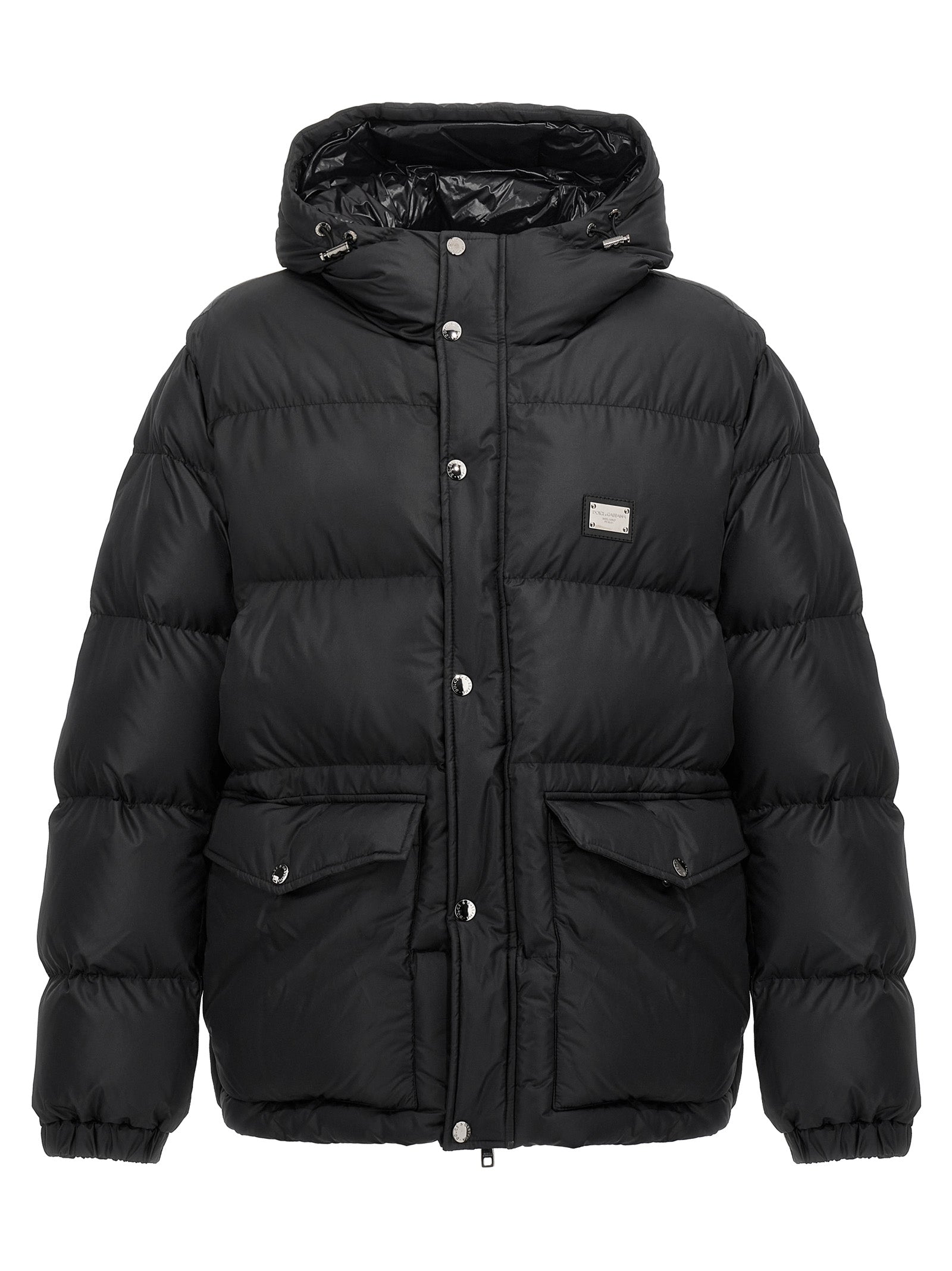 Dolce & Gabbana Schwarze Polyester-Jacke