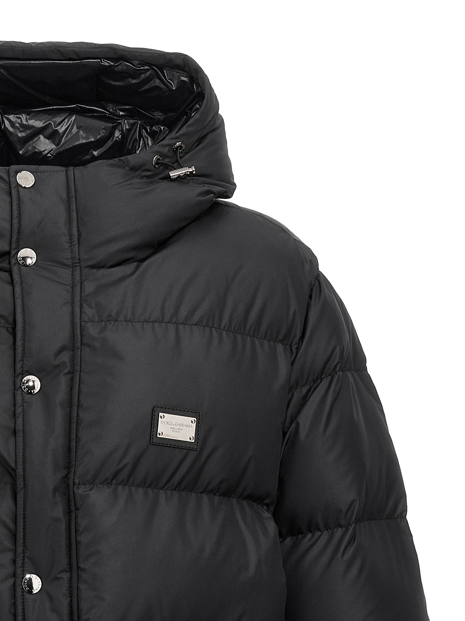 Dolce & Gabbana Schwarze Polyester-Jacke