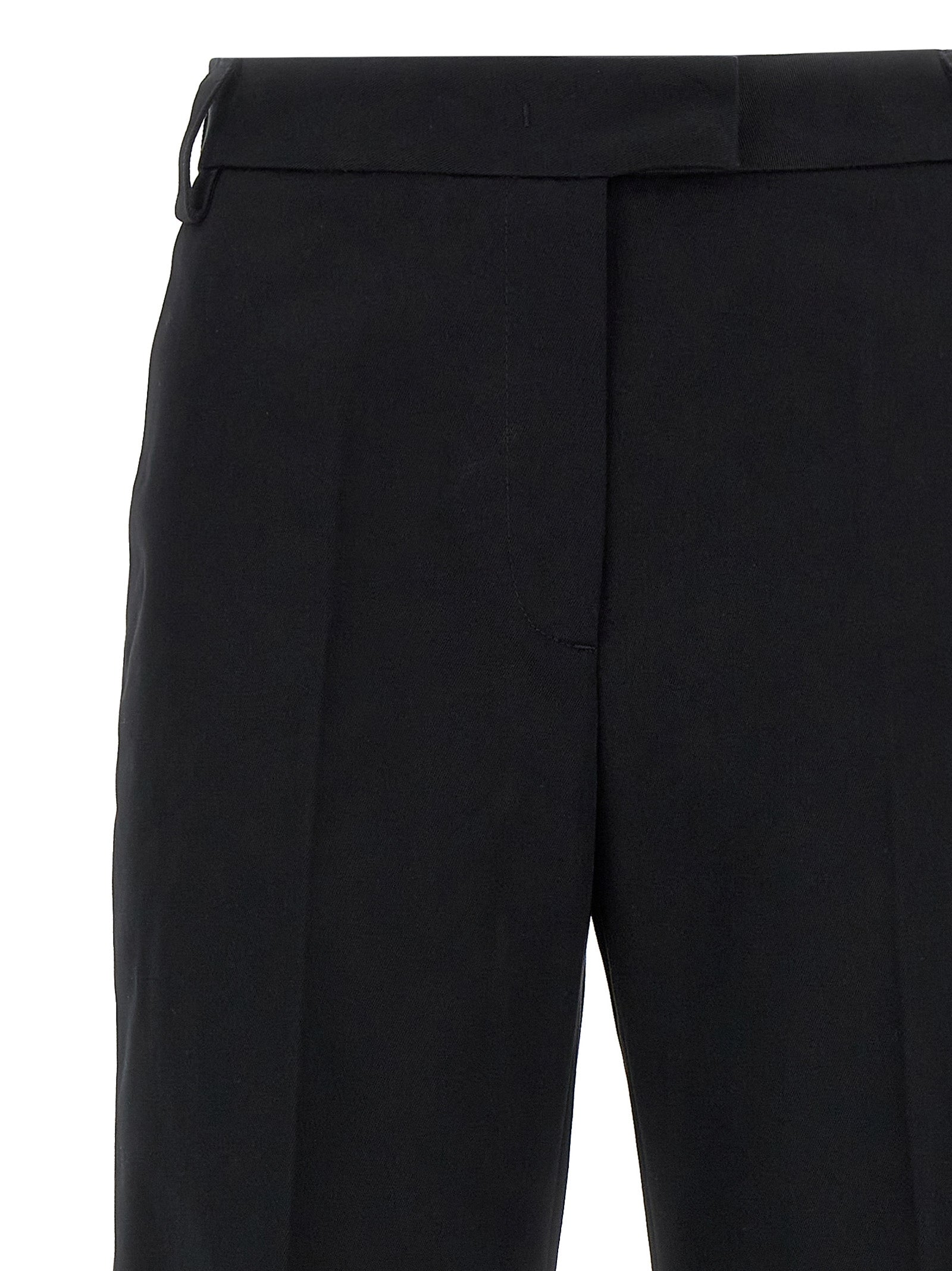 THELATEST Schwarze Baumwoll-Freizeithose
