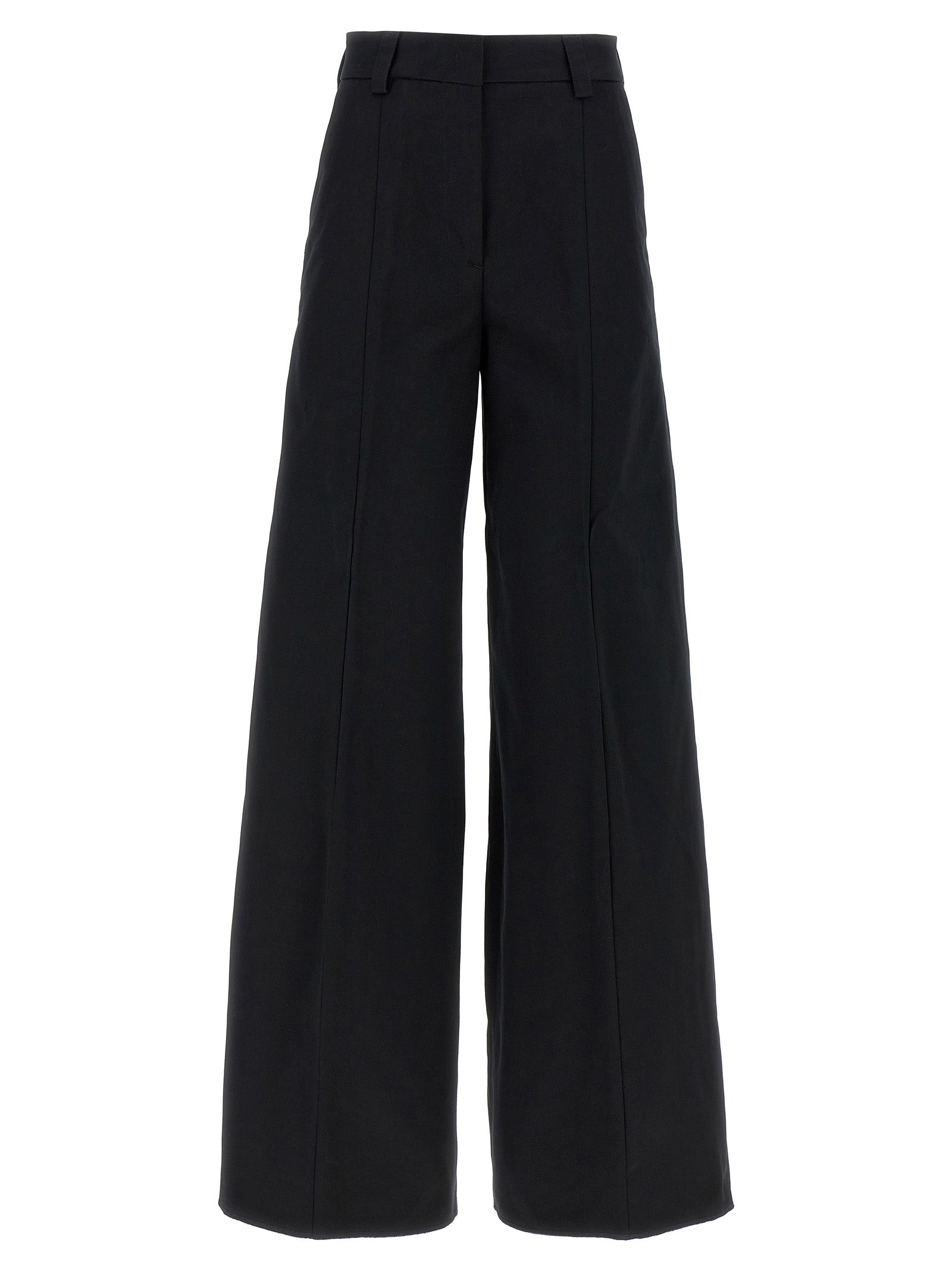 THELATEST Schwarze Baumwoll-Freizeithose