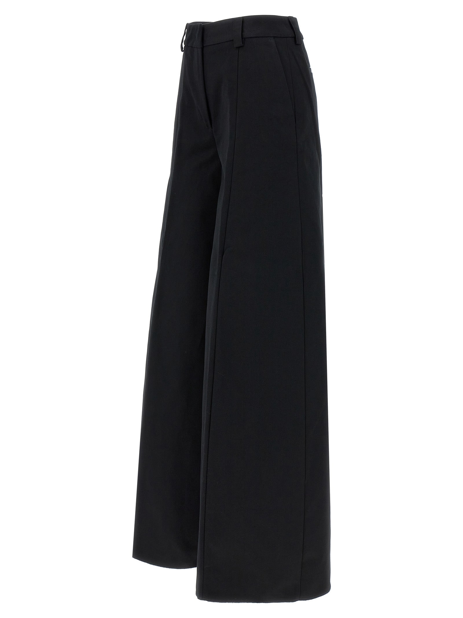 THELATEST Schwarze Baumwoll-Freizeithose