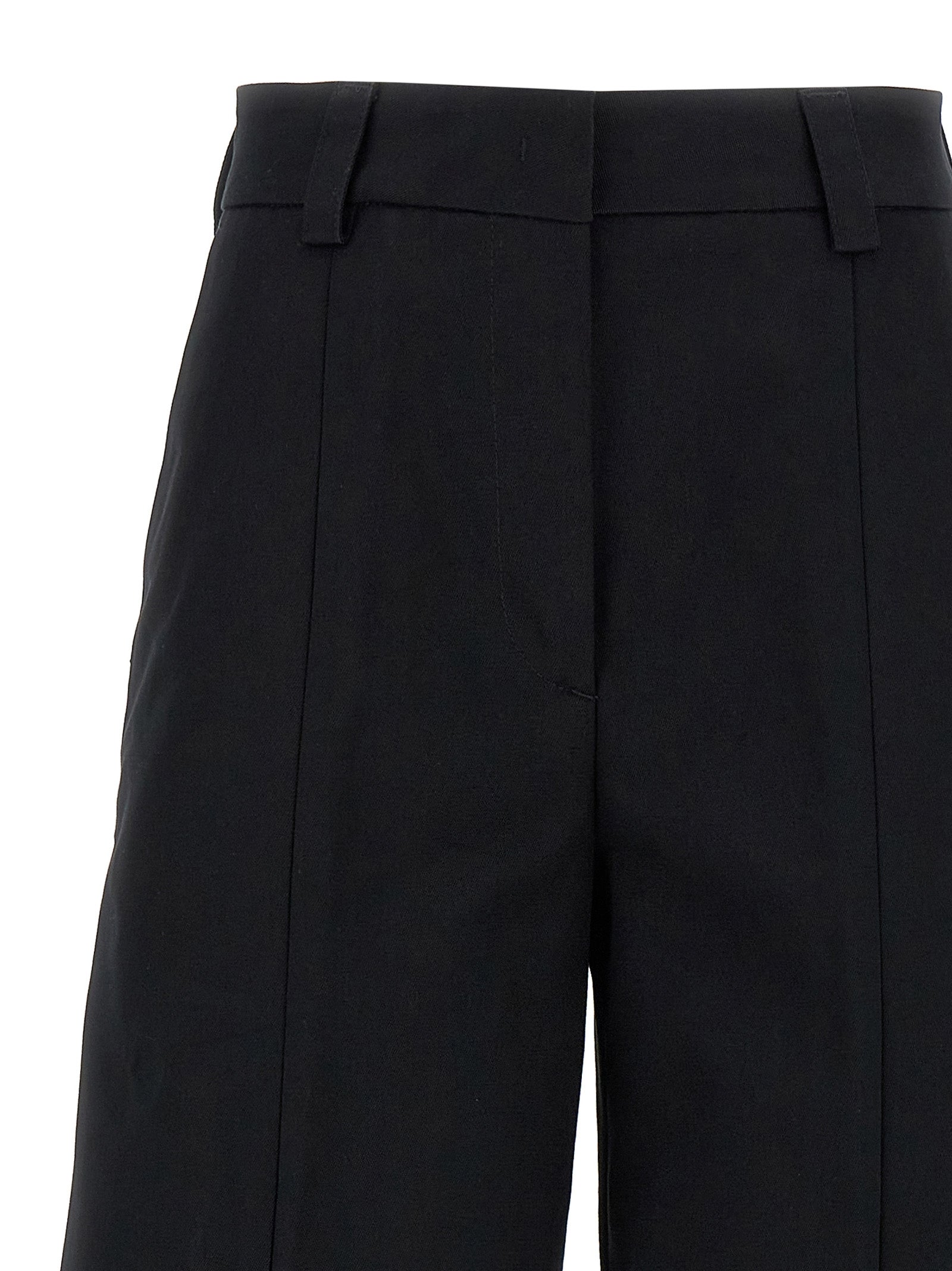 THELATEST Schwarze Baumwoll-Freizeithose