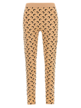Marine Serre Beige Polyamid Leggings