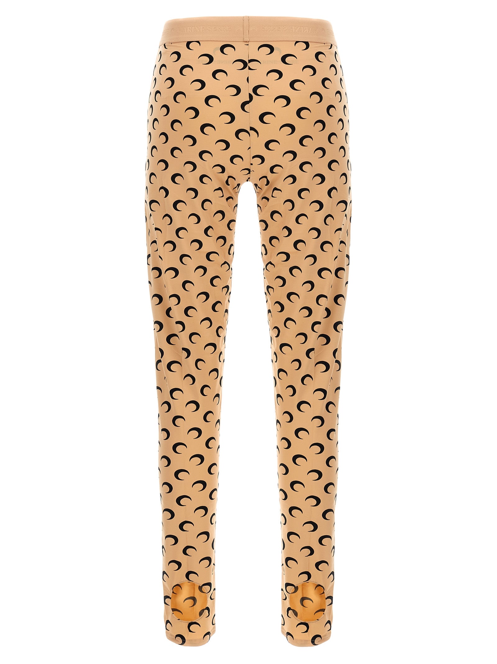 Marine Serre Beige Polyamid Leggings
