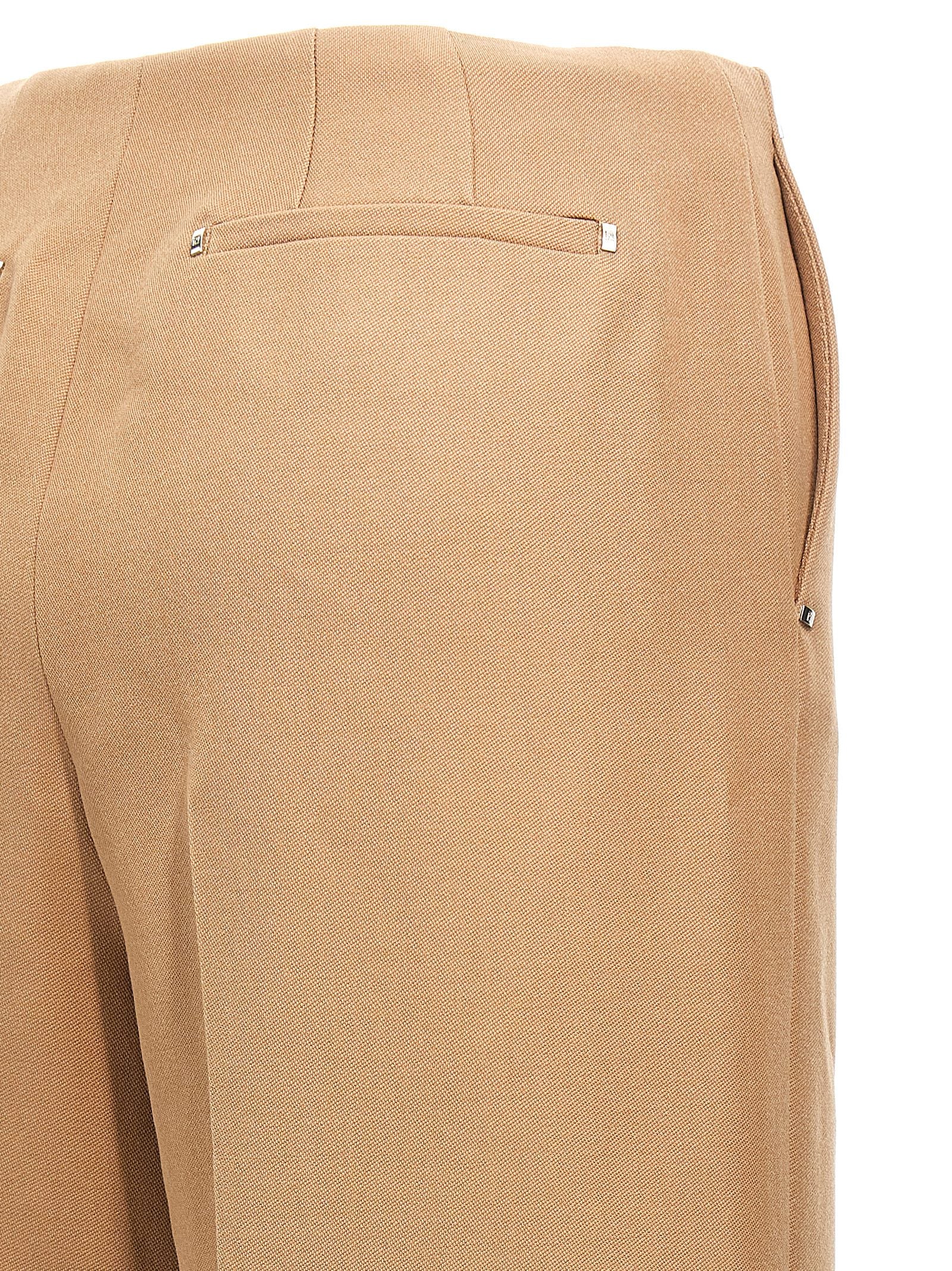 Fendi Beige Wollhose