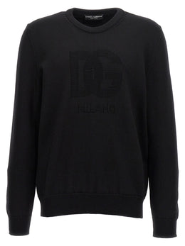 Dolce & Gabbana Schwarzer Cardigan aus Schurwolle