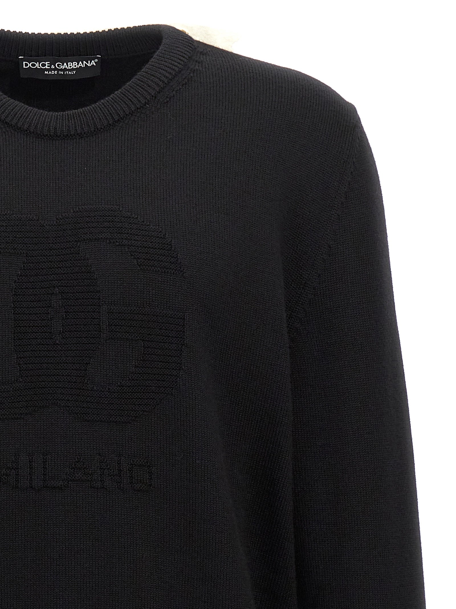 Dolce & Gabbana Schwarzer Cardigan aus Schurwolle