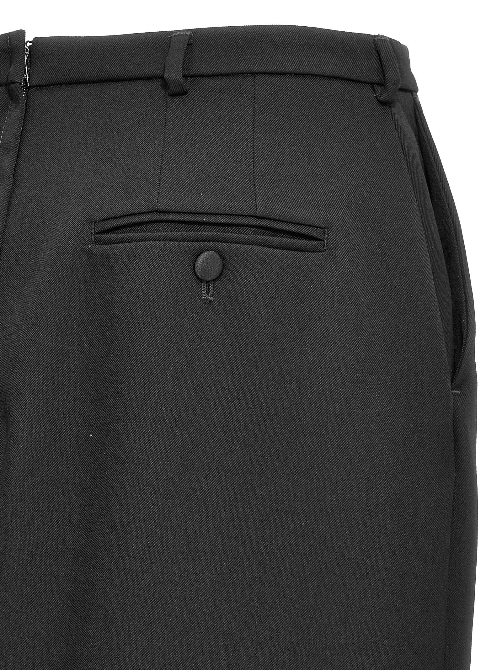 Dolce & Gabbana Schwarzer Midirock aus Schurwolle