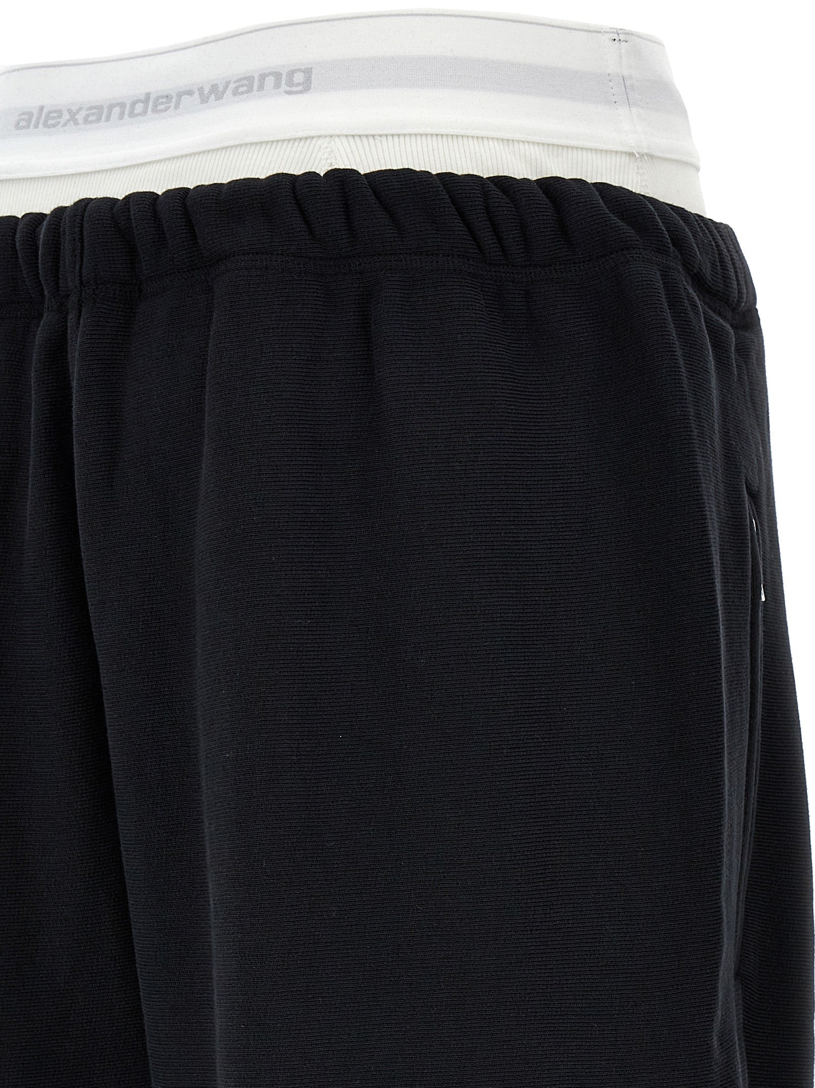 T BY ALEXANDER WANG Schwarze Baumwoll-Jogginghose (Trainingshose)