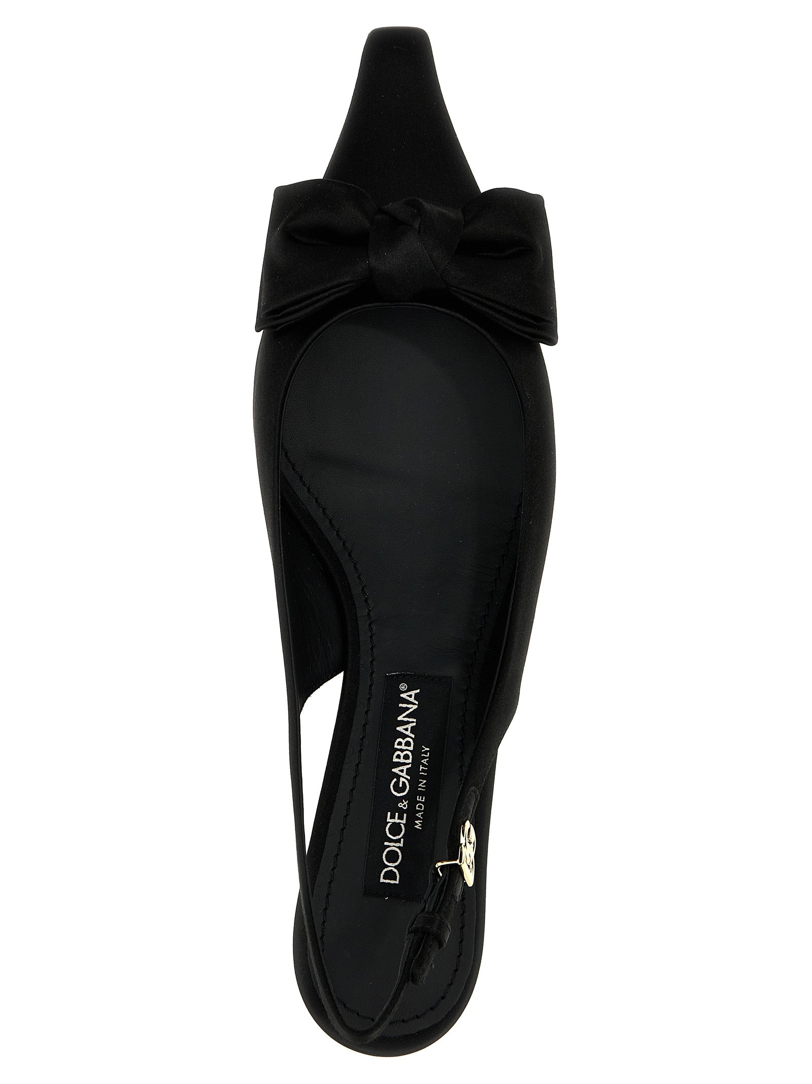 Dolce & Gabbana Schwarze Pumps mit mittelhohem Absatz aus Viskose