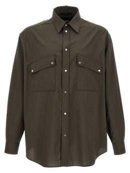 Fendi Zweifarbige Wollbluse