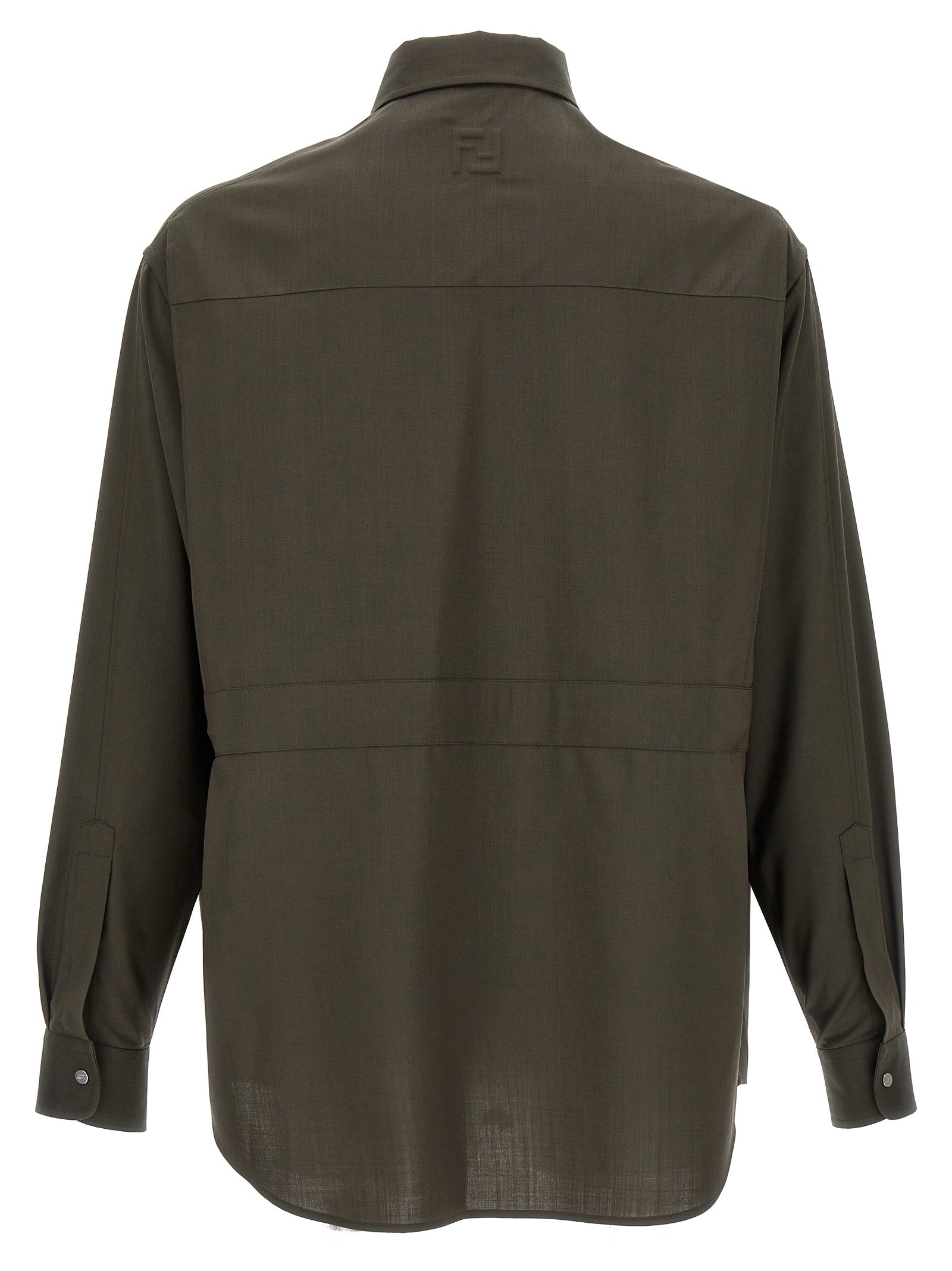 Fendi Zweifarbige Wollbluse