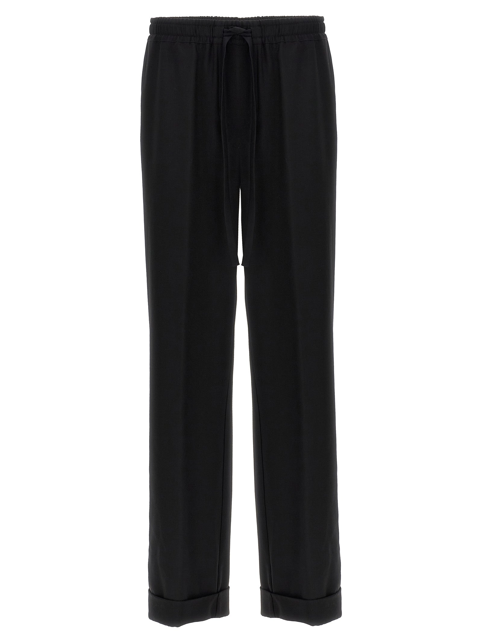 Dolce & Gabbana Schwarze Hose aus reiner Schurwolle