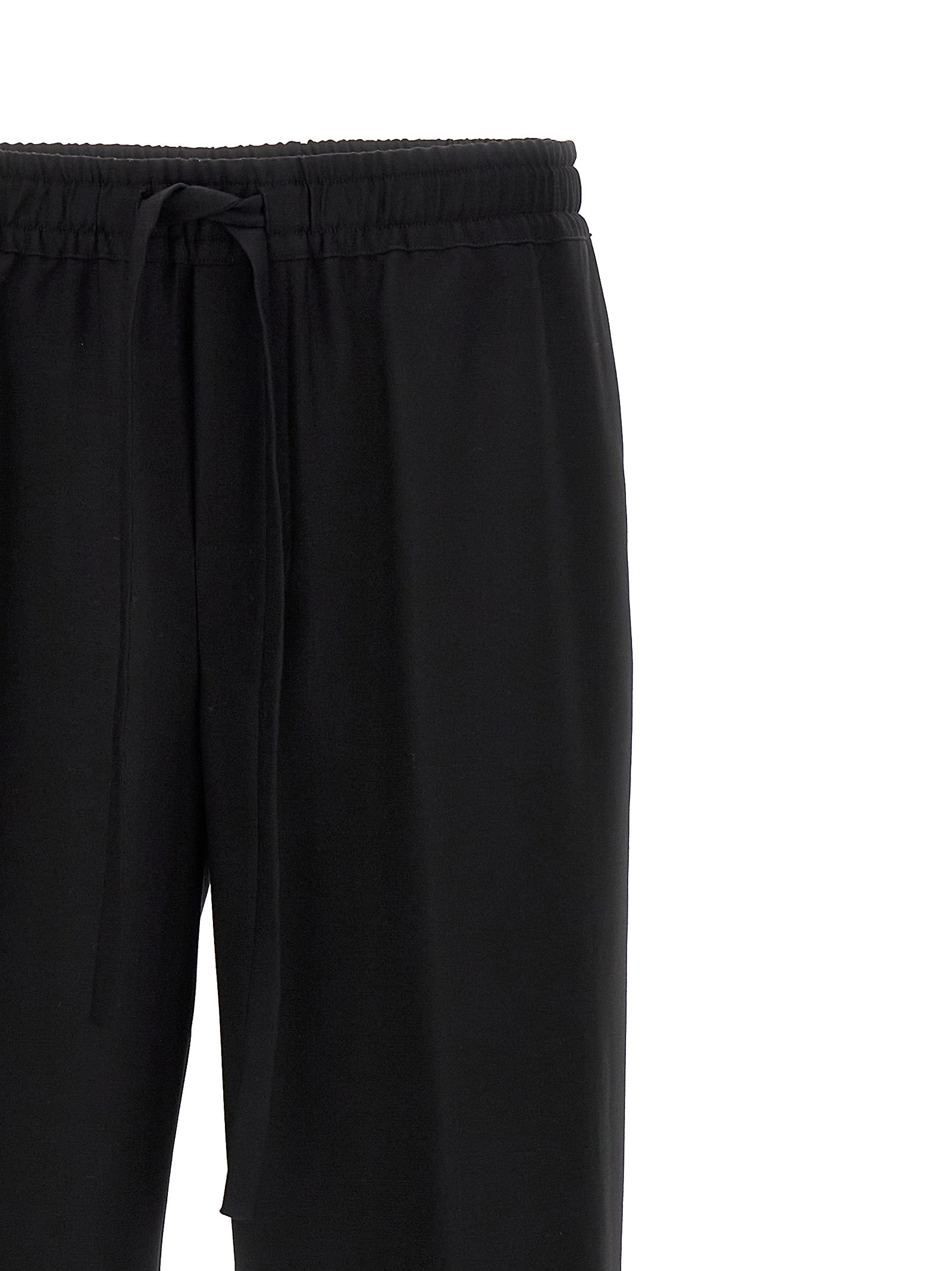 Dolce & Gabbana Schwarze Hose aus reiner Schurwolle