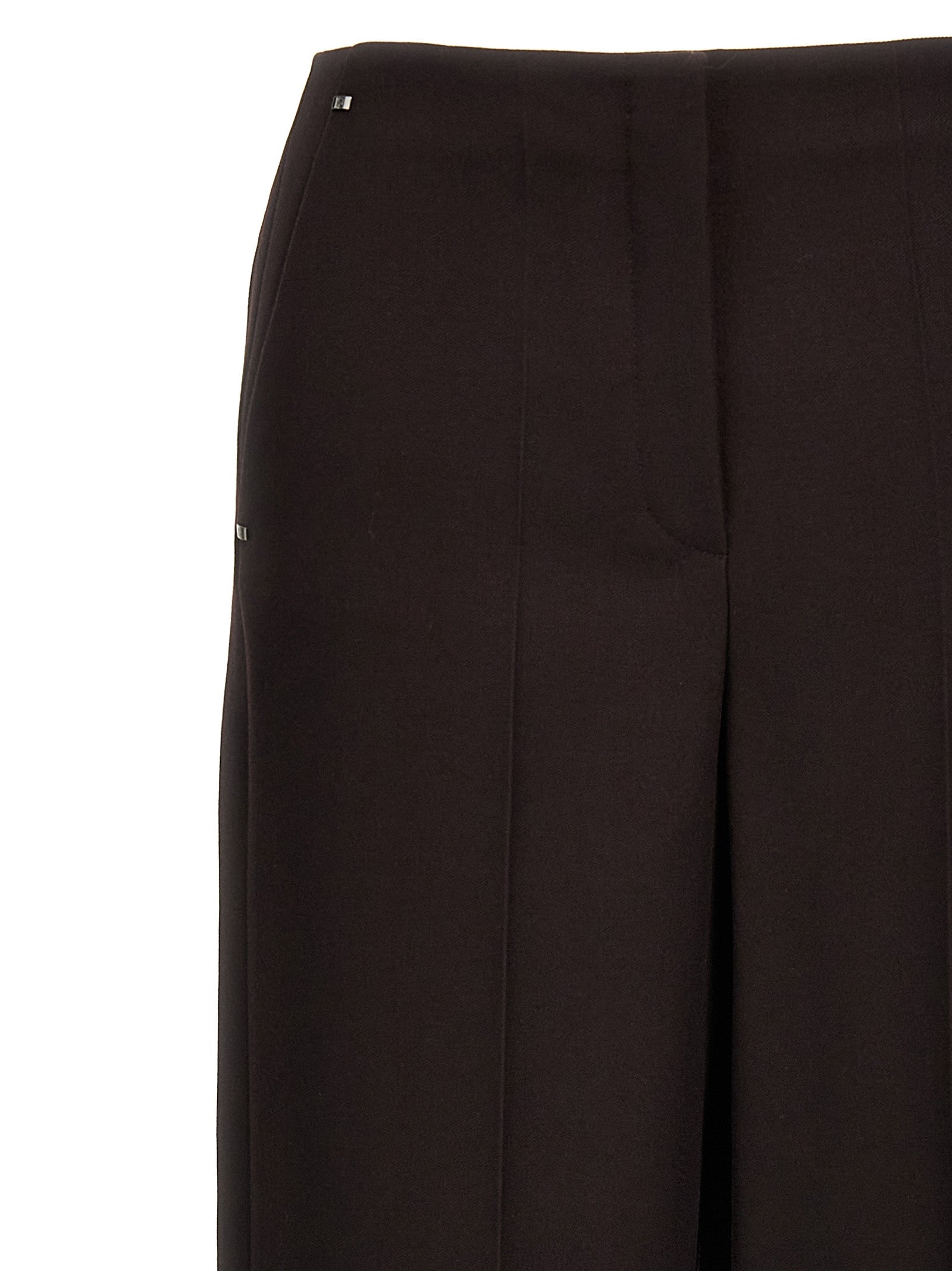 Fendi Lila Hose aus reiner Schurwolle