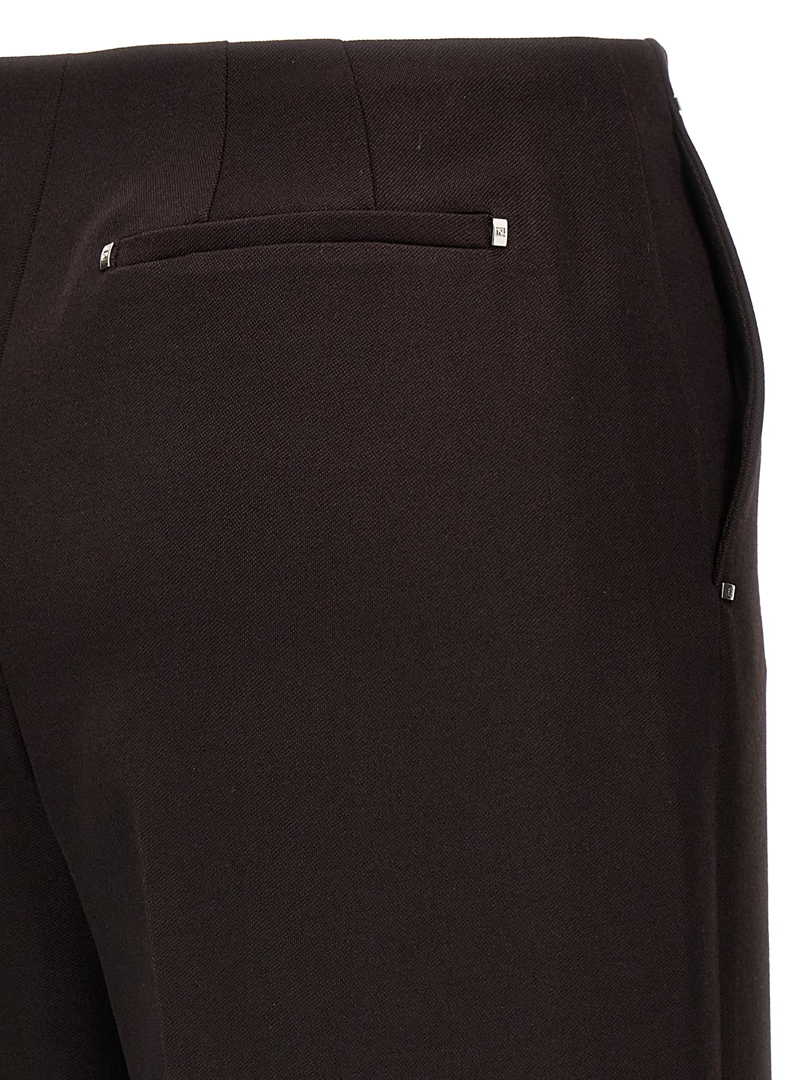 Fendi Lila Hose aus reiner Schurwolle