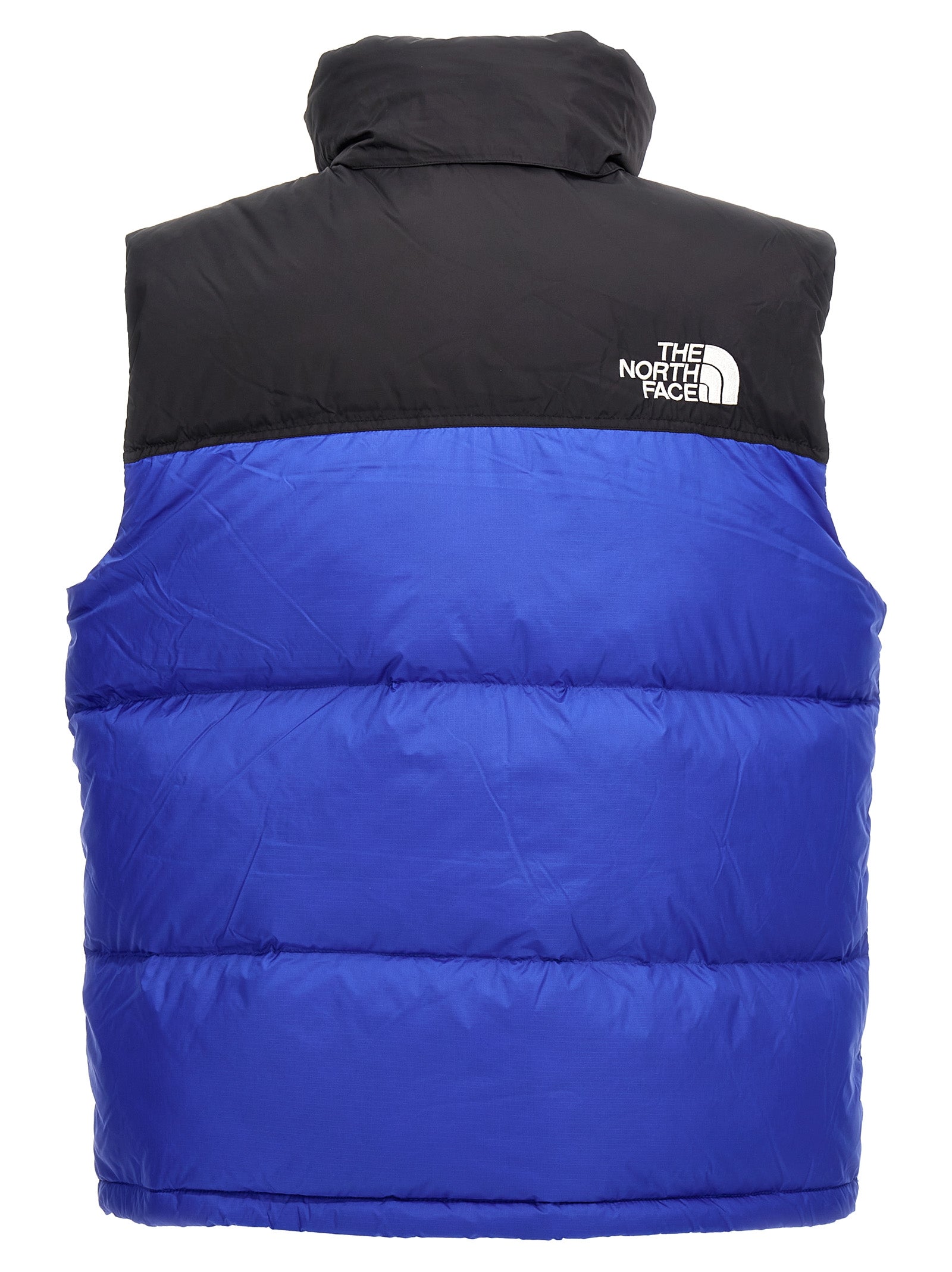 The North Face Ärmellose blaue Nylonjacke