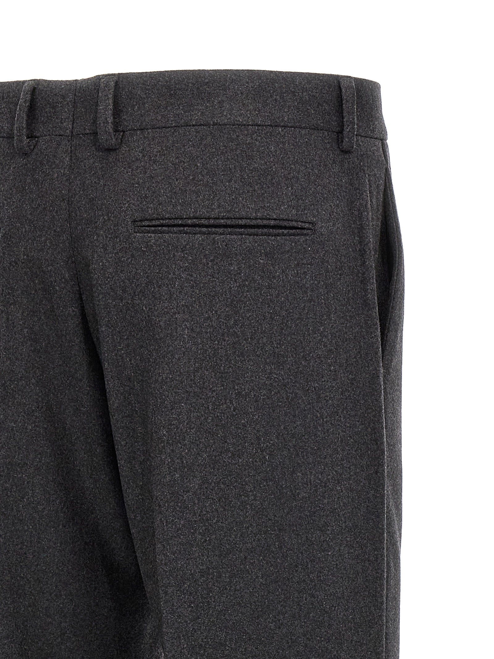 Fendi Graue Kaschmir-Freizeithose