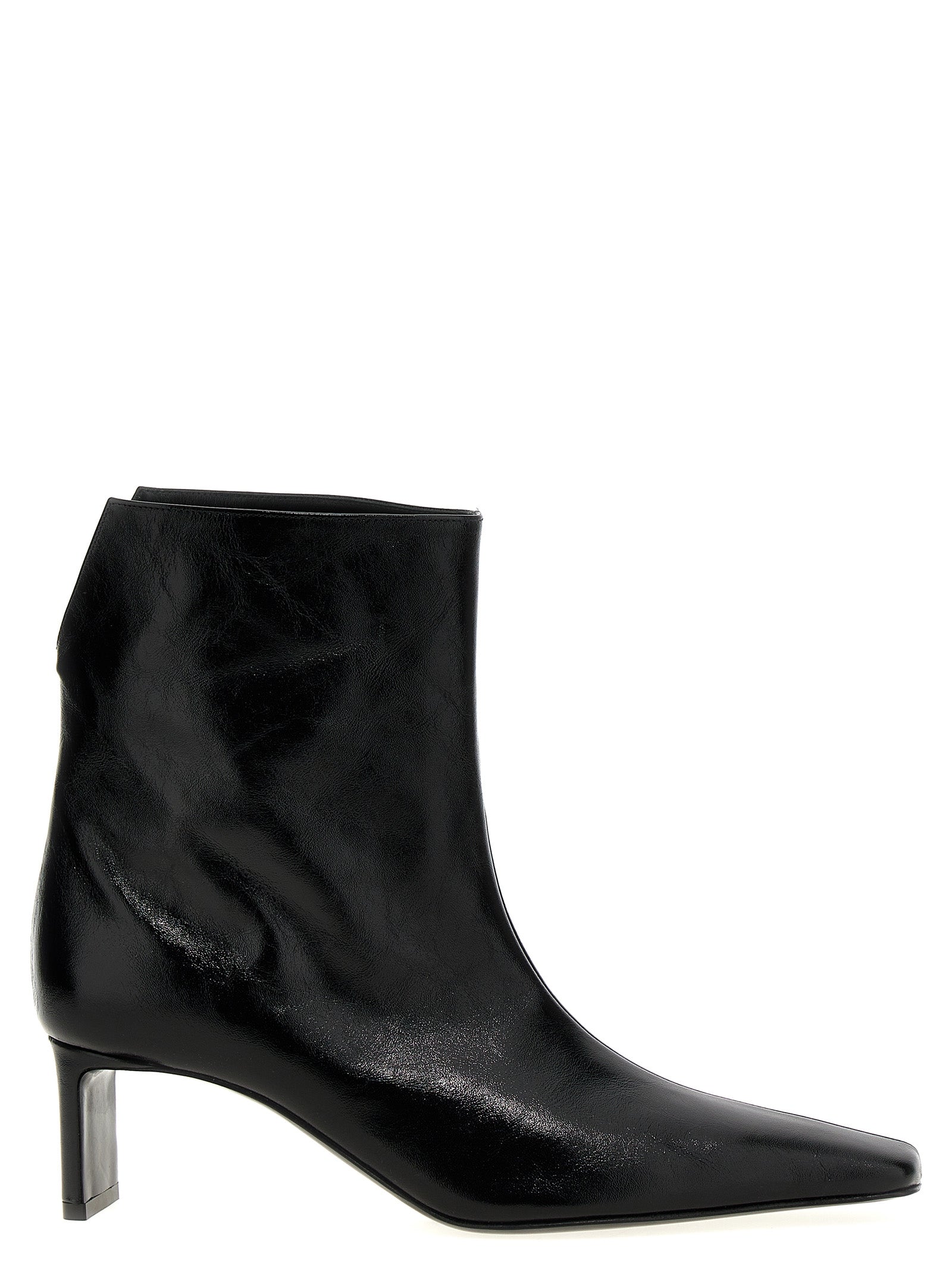 Khaite Schwarze Stiefeletten aus Kalbsleder
