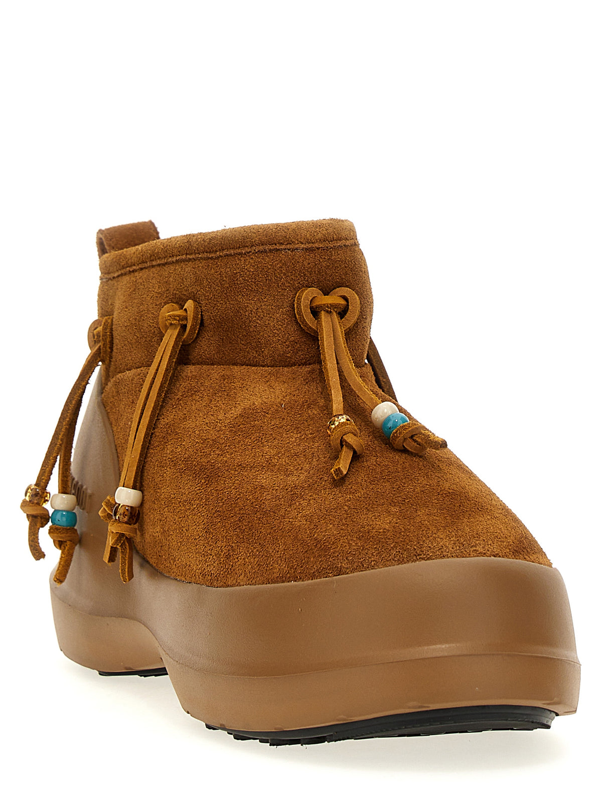 Moon Boot Braune Wildleder-Stiefeletten