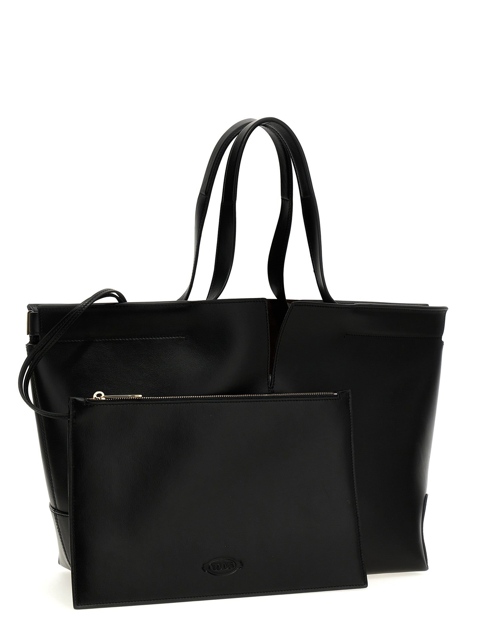 Tod's Schwarze Kalbsleder-Tasche