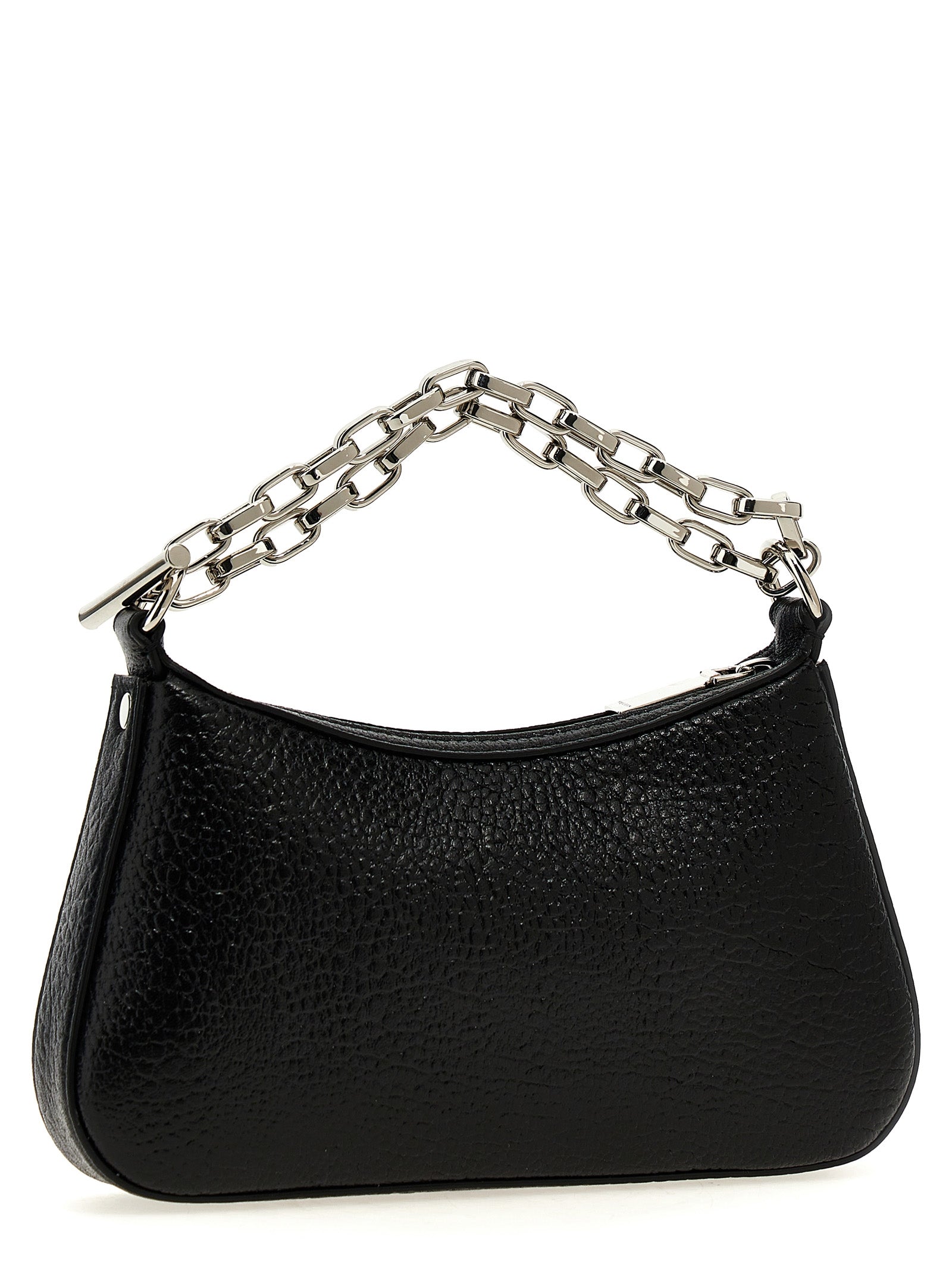Alexander McQueen Schwarze Lammleder-Schultertasche