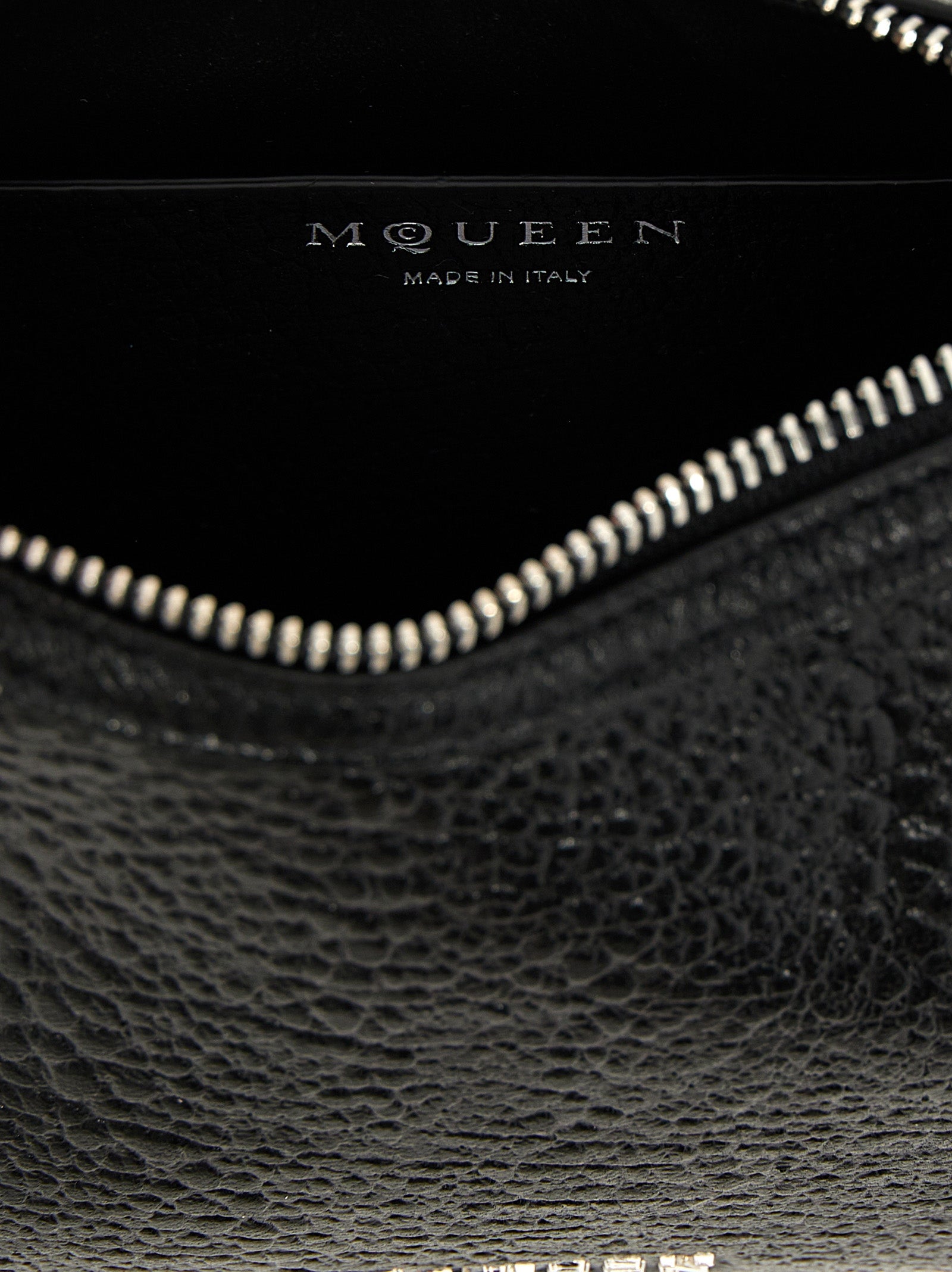 Alexander McQueen Schwarze Lammleder-Schultertasche