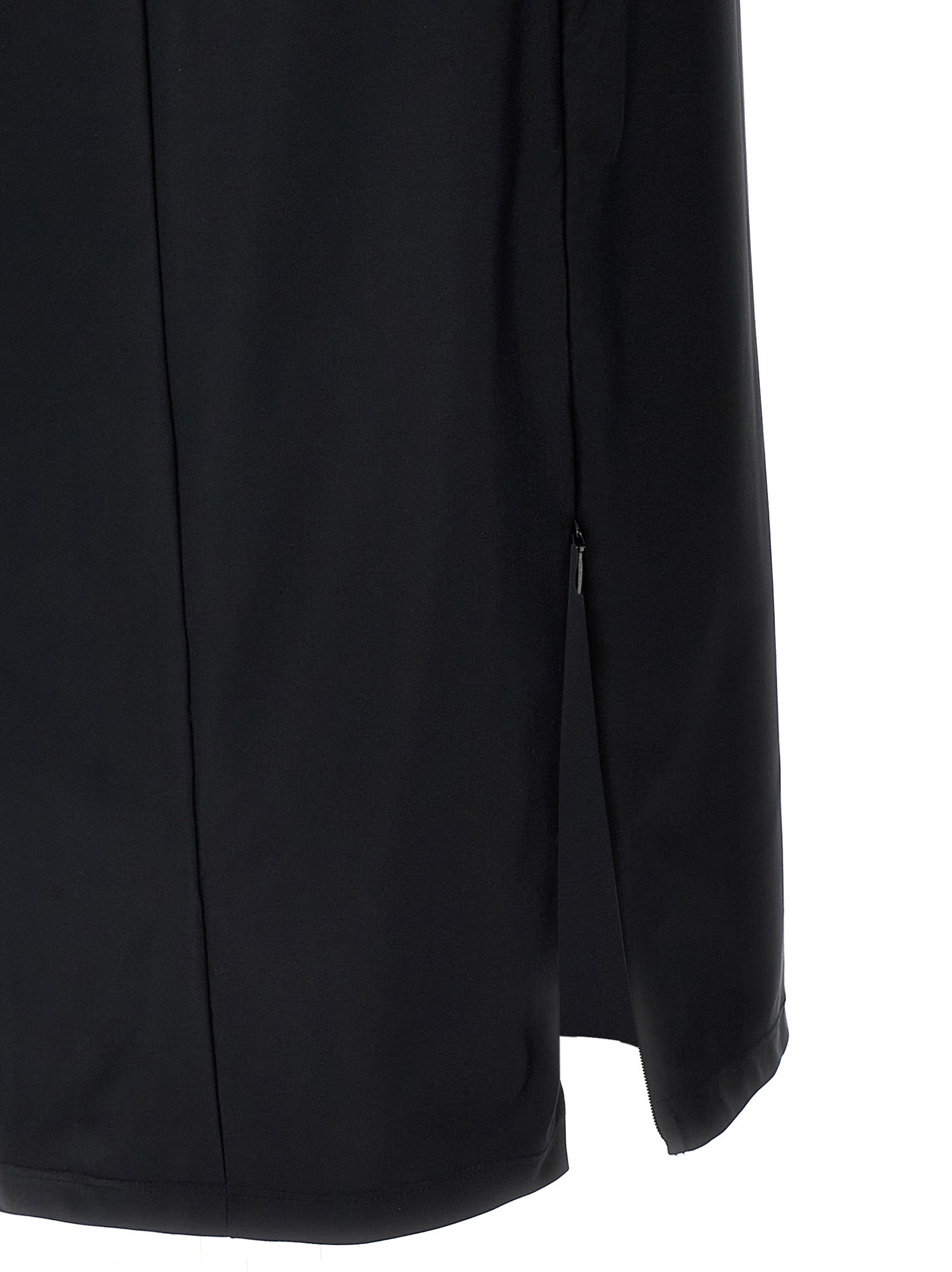 T BY ALEXANDER WANG Schwarzes Midikleid aus Nylon