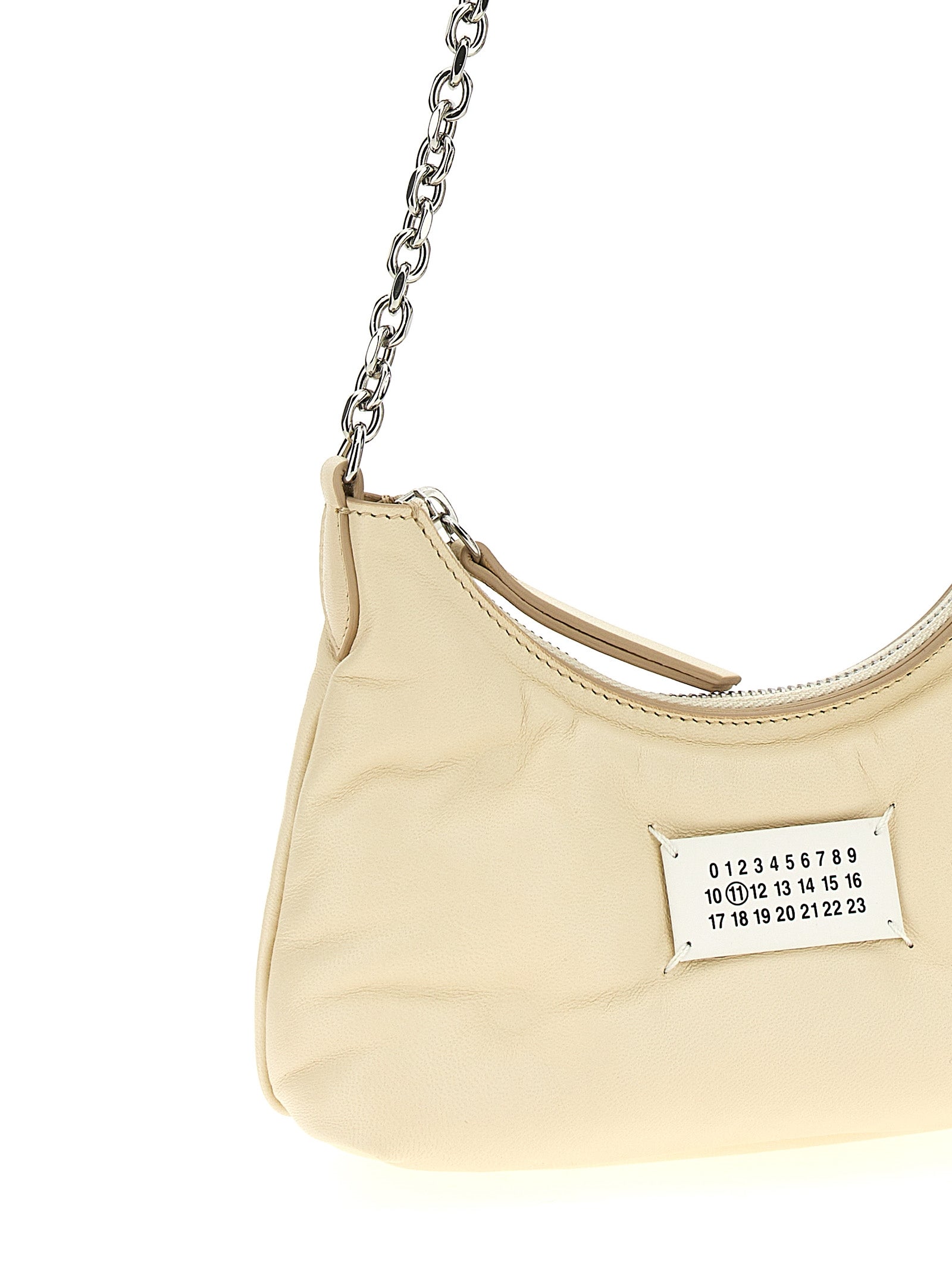 Maison Margiela Weiße Lammleder-Umhängetasche