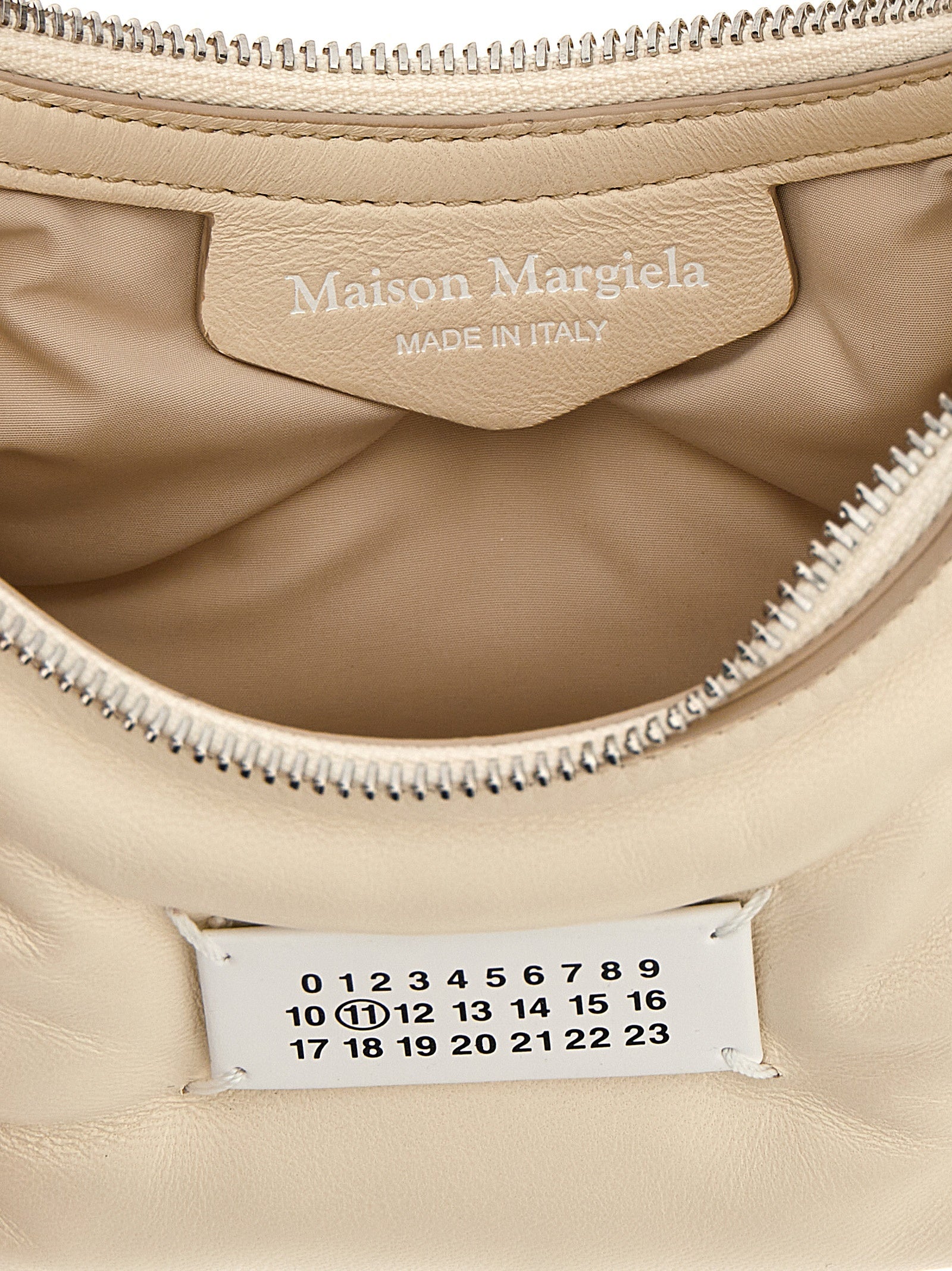 Maison Margiela Weiße Lammleder-Umhängetasche