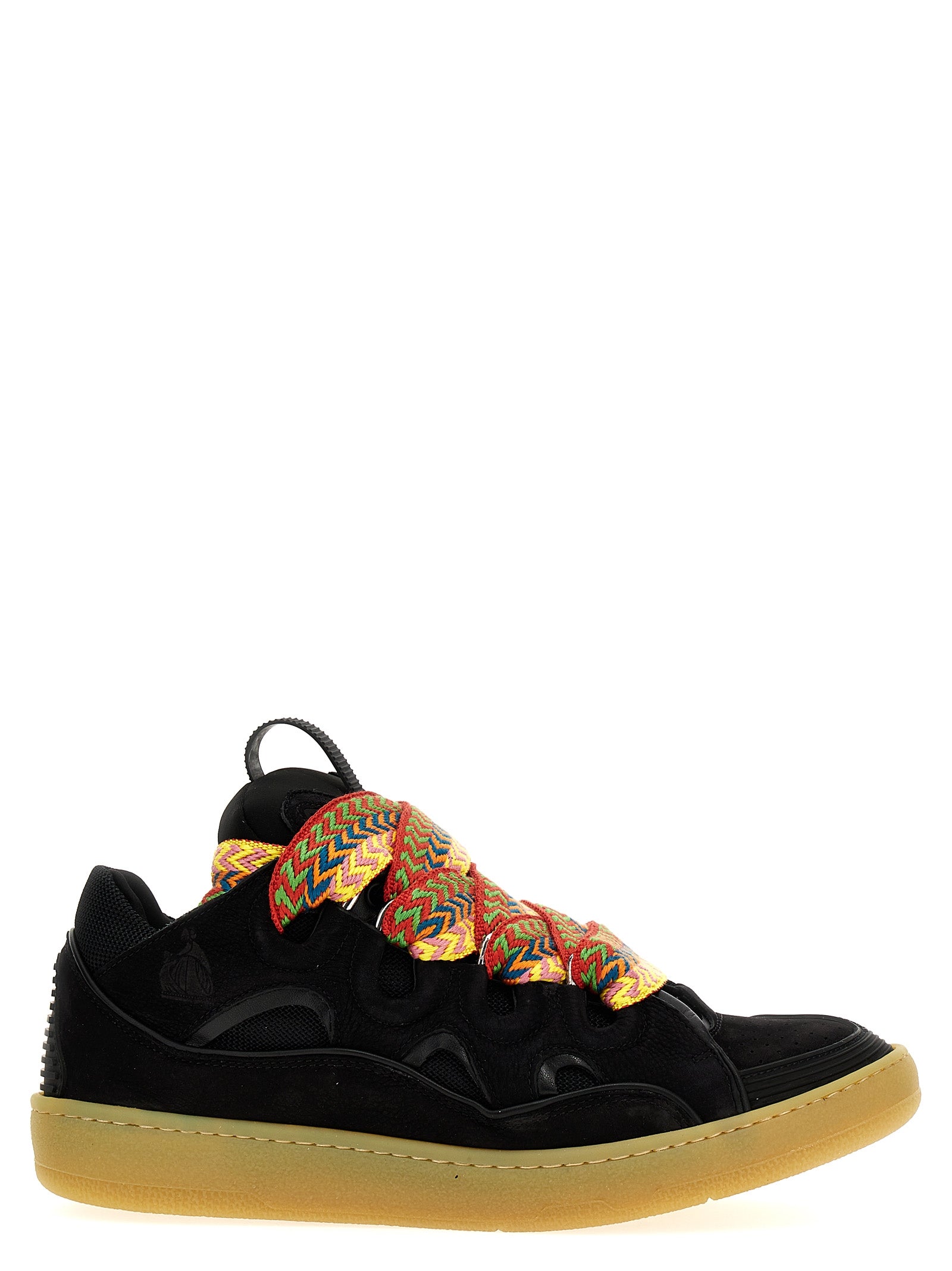 Lanvin Schwarze Kalbsleder Chunky Sneaker