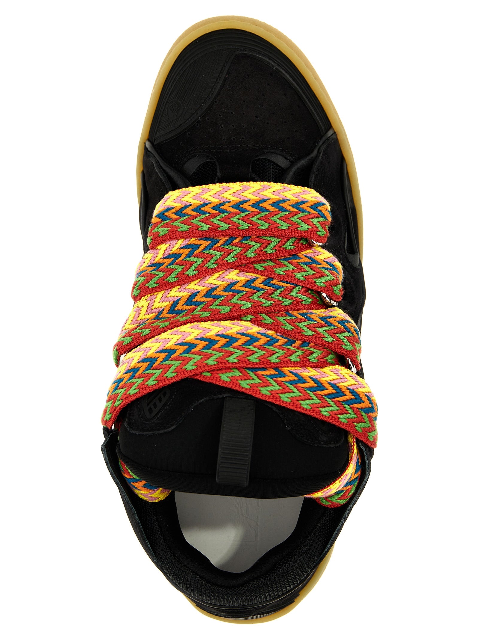 Lanvin Schwarze Kalbsleder Chunky Sneaker