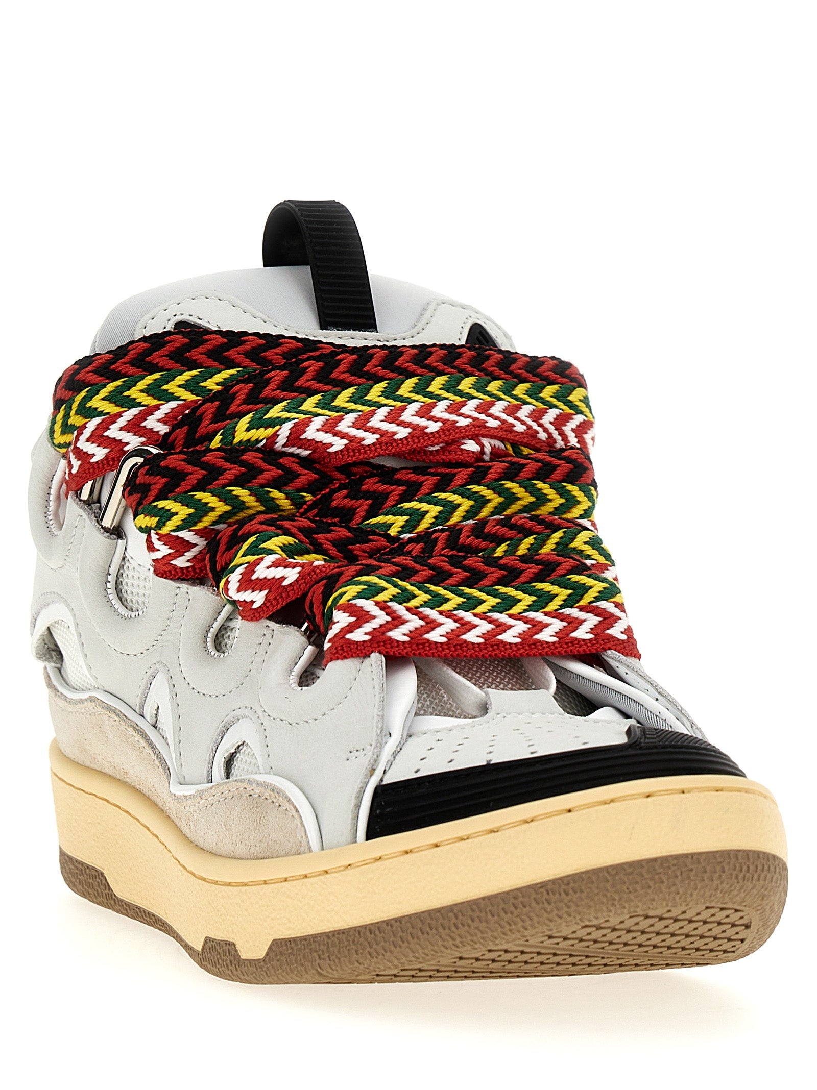 Lanvin Graue Kalbsleder Chunky Sneaker