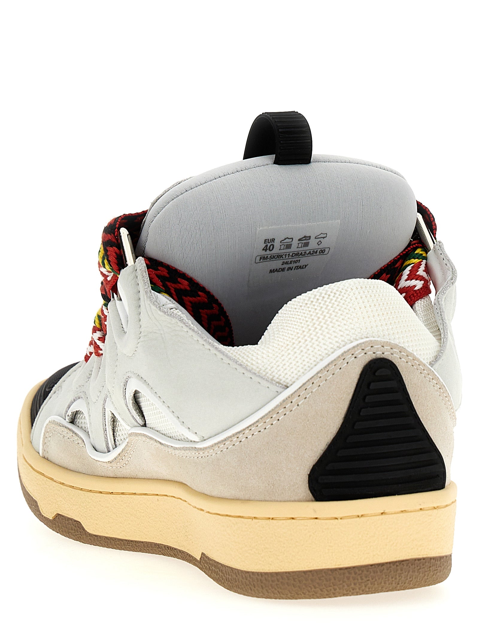Lanvin Graue Kalbsleder Chunky Sneaker