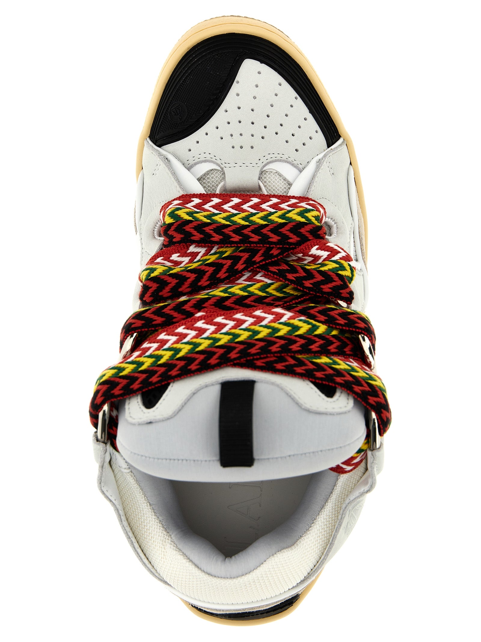 Lanvin Graue Kalbsleder Chunky Sneaker