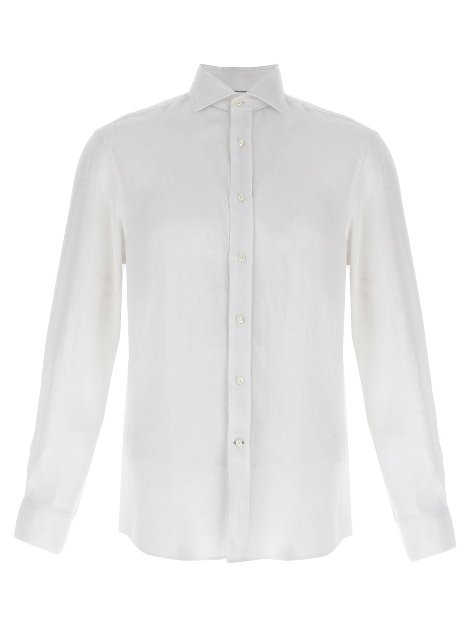 Brunello Cucinelli Weiße Leinenbluse