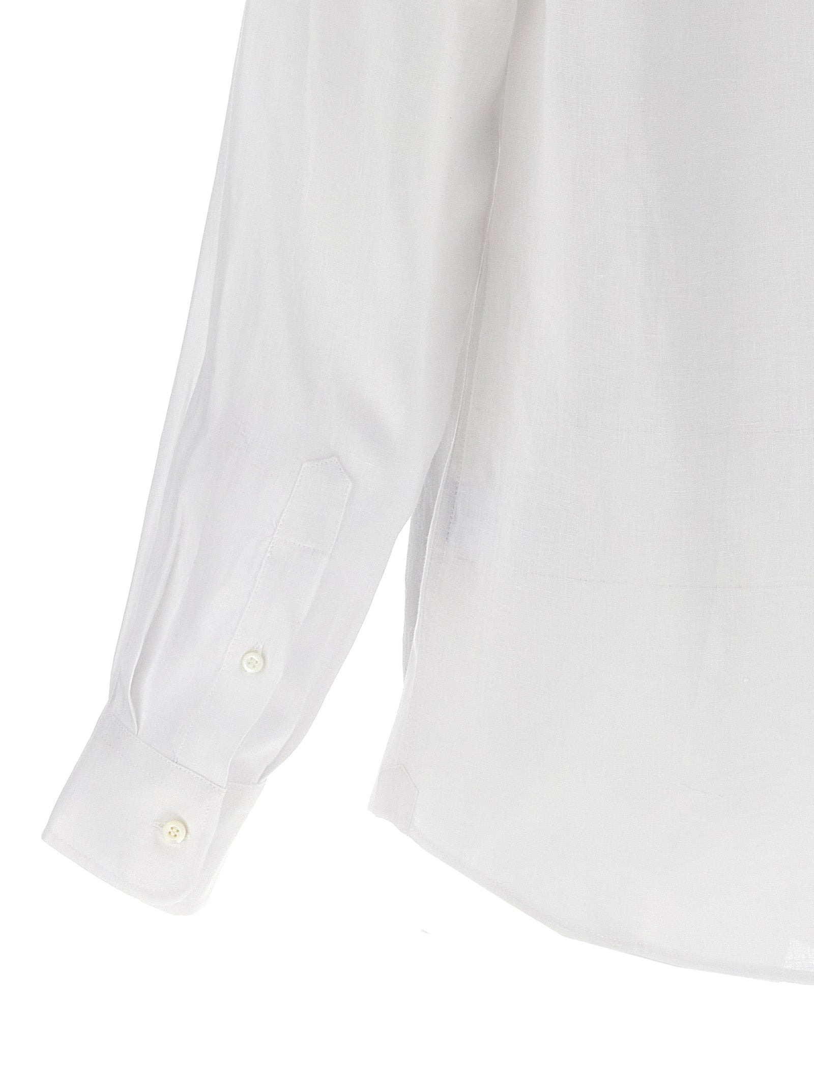 Brunello Cucinelli Weiße Leinenbluse