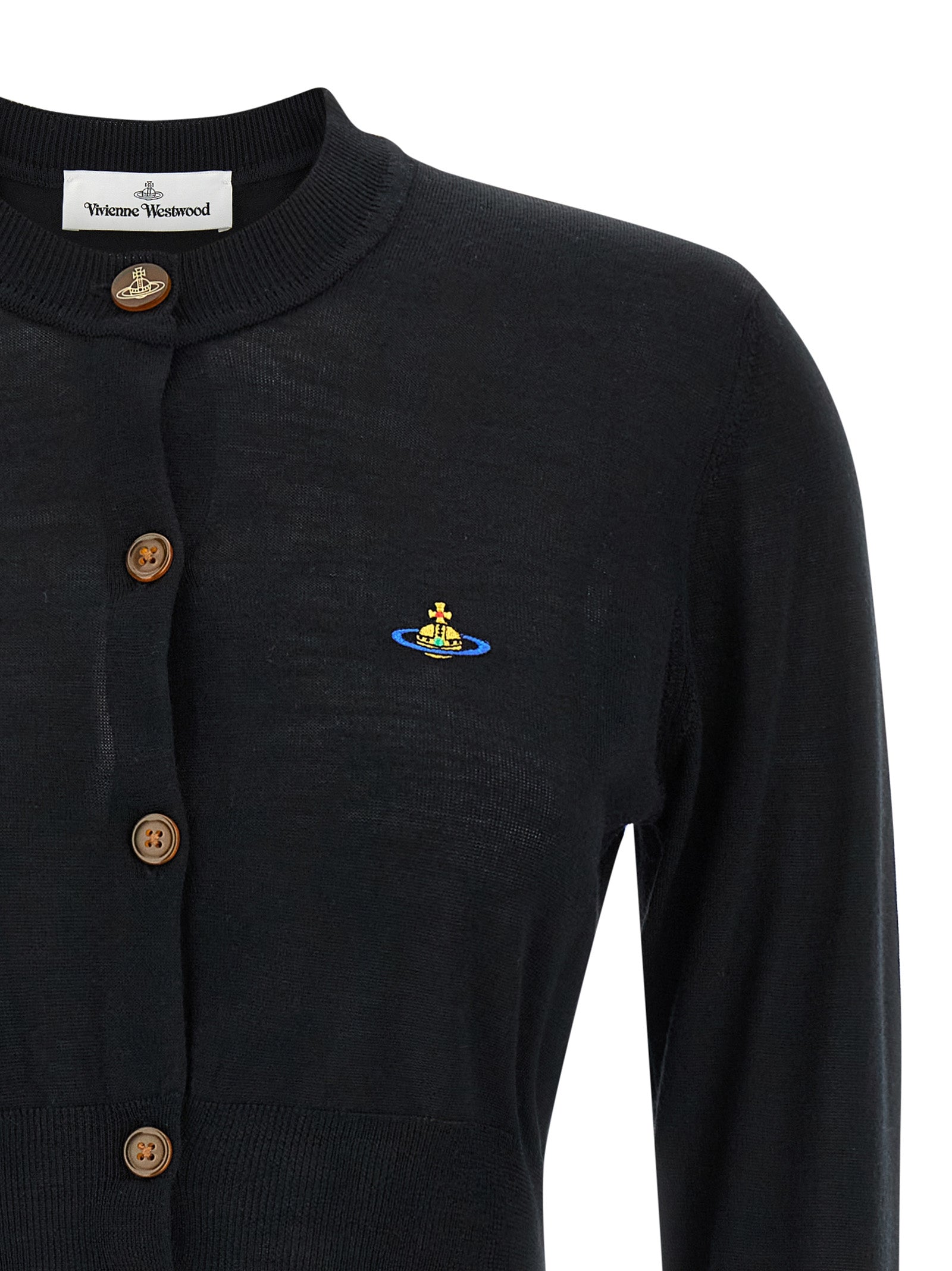 Vivienne Westwood Schwarzer Wollcardigan