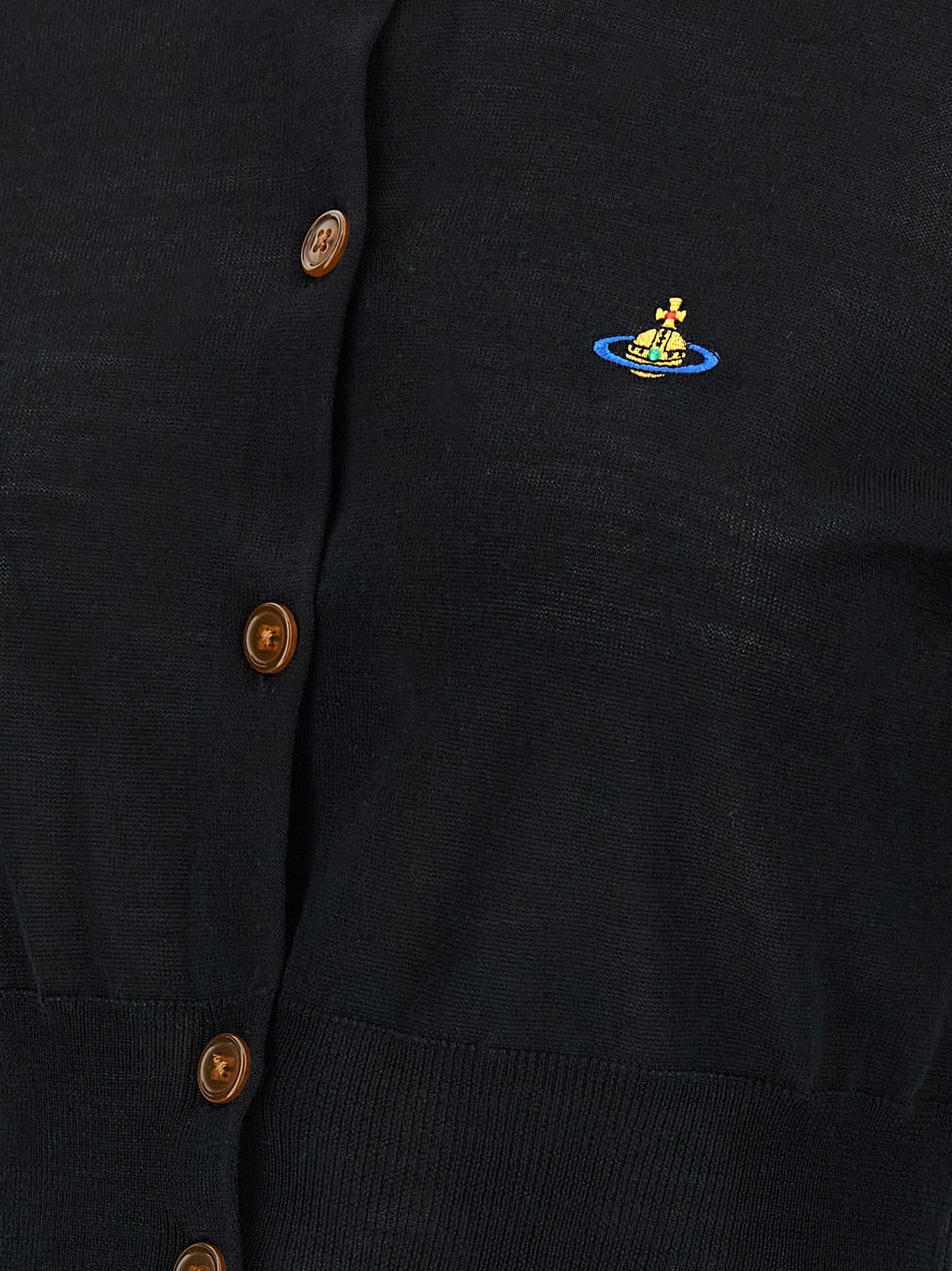 Vivienne Westwood Schwarzer Wollcardigan