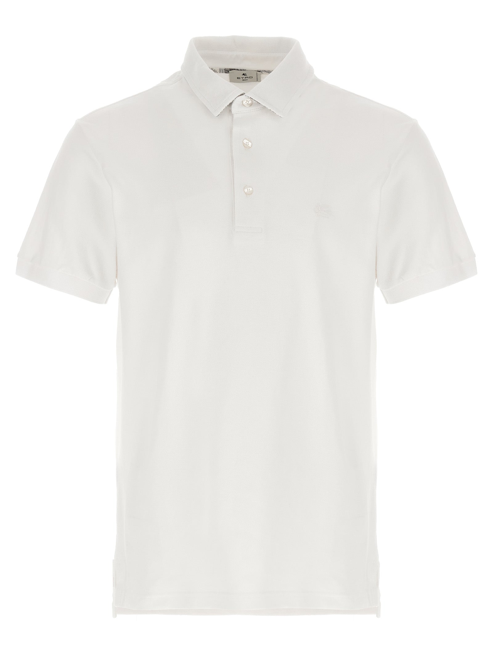 Etro Weißes Poloshirt aus Baumwolle
