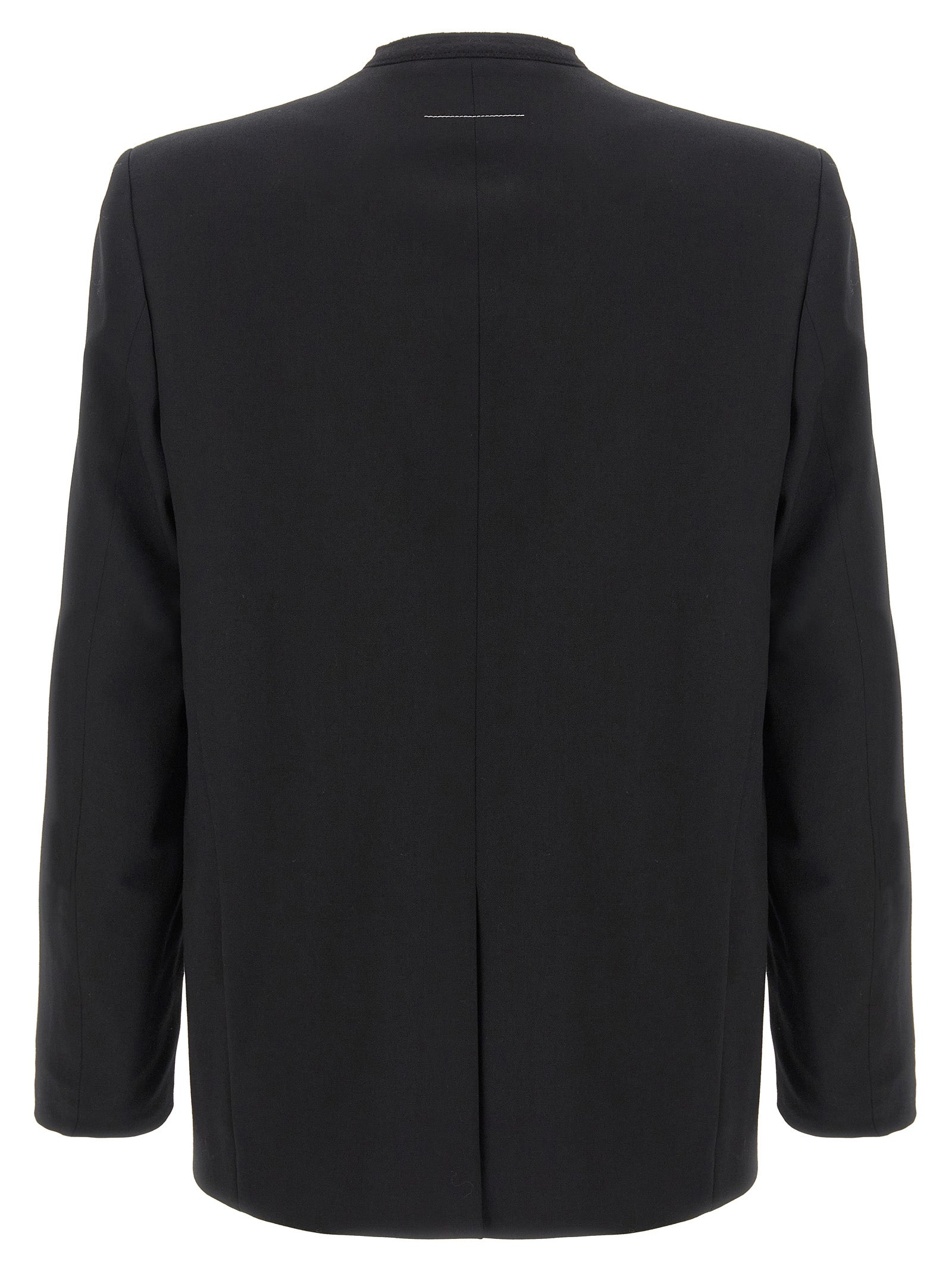 MM6 Maison Margiela Schwarzer Blazer aus Polyester
