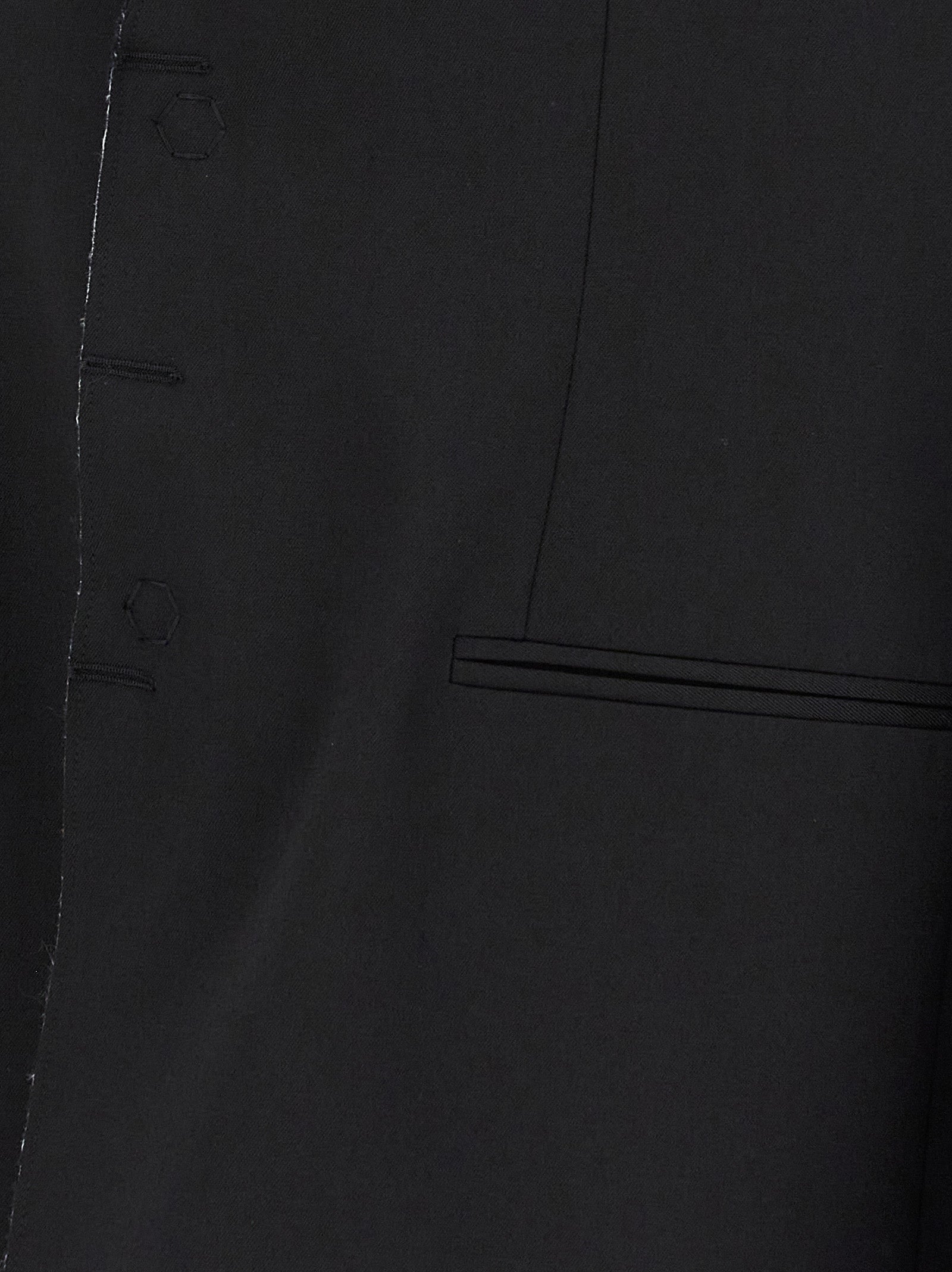 MM6 Maison Margiela Schwarzer Blazer aus Polyester