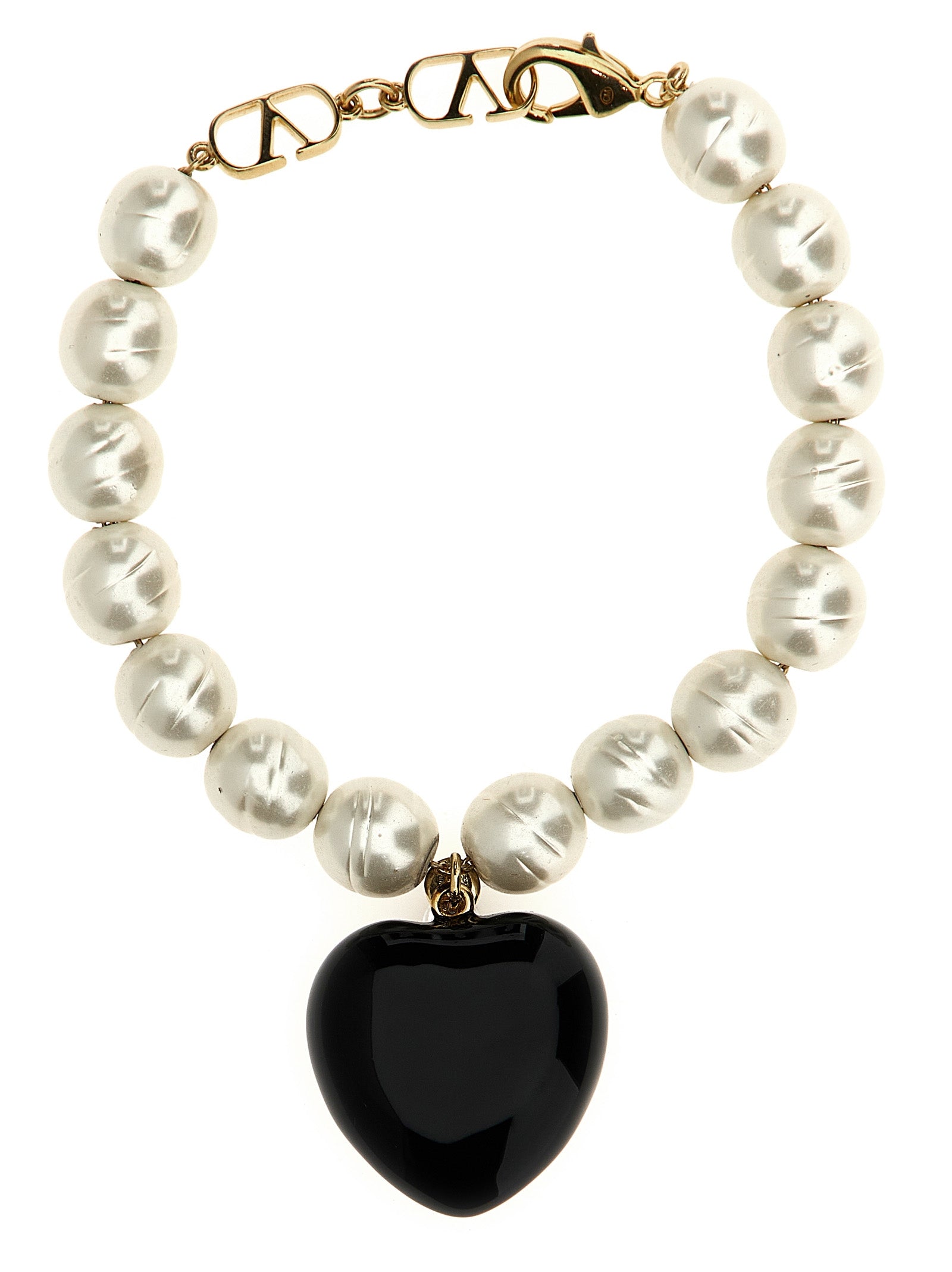 Valentino Garavani Schwarzes Armband aus Polyester