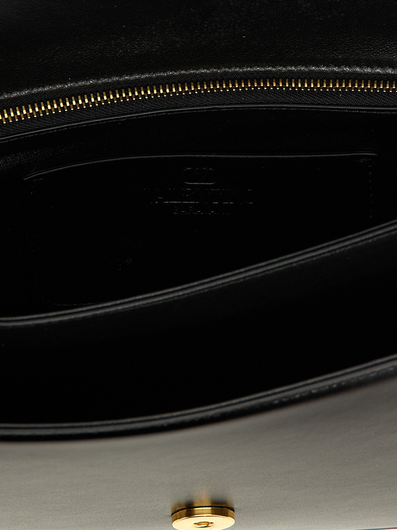 Valentino Garavani Schwarze Kalbsleder-Schultertasche