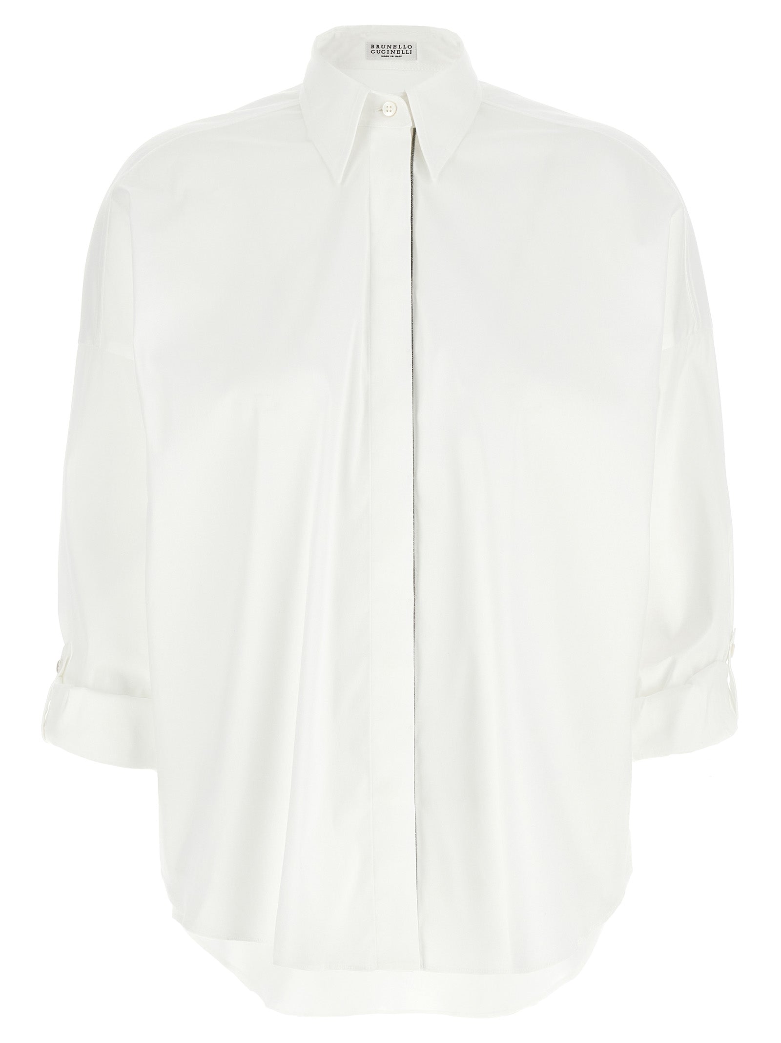 Brunello Cucinelli Weiße Baumwollbluse