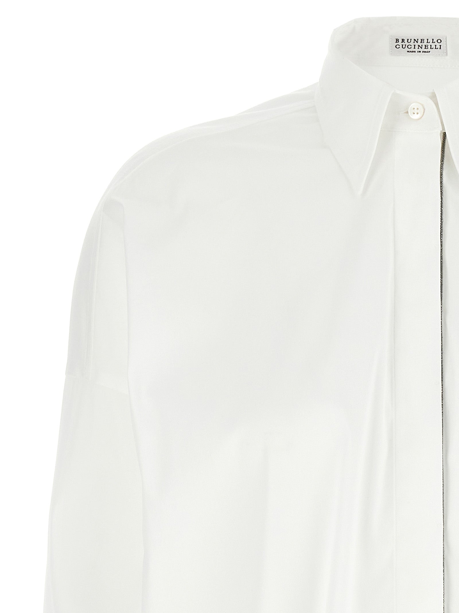 Brunello Cucinelli Weiße Baumwollbluse